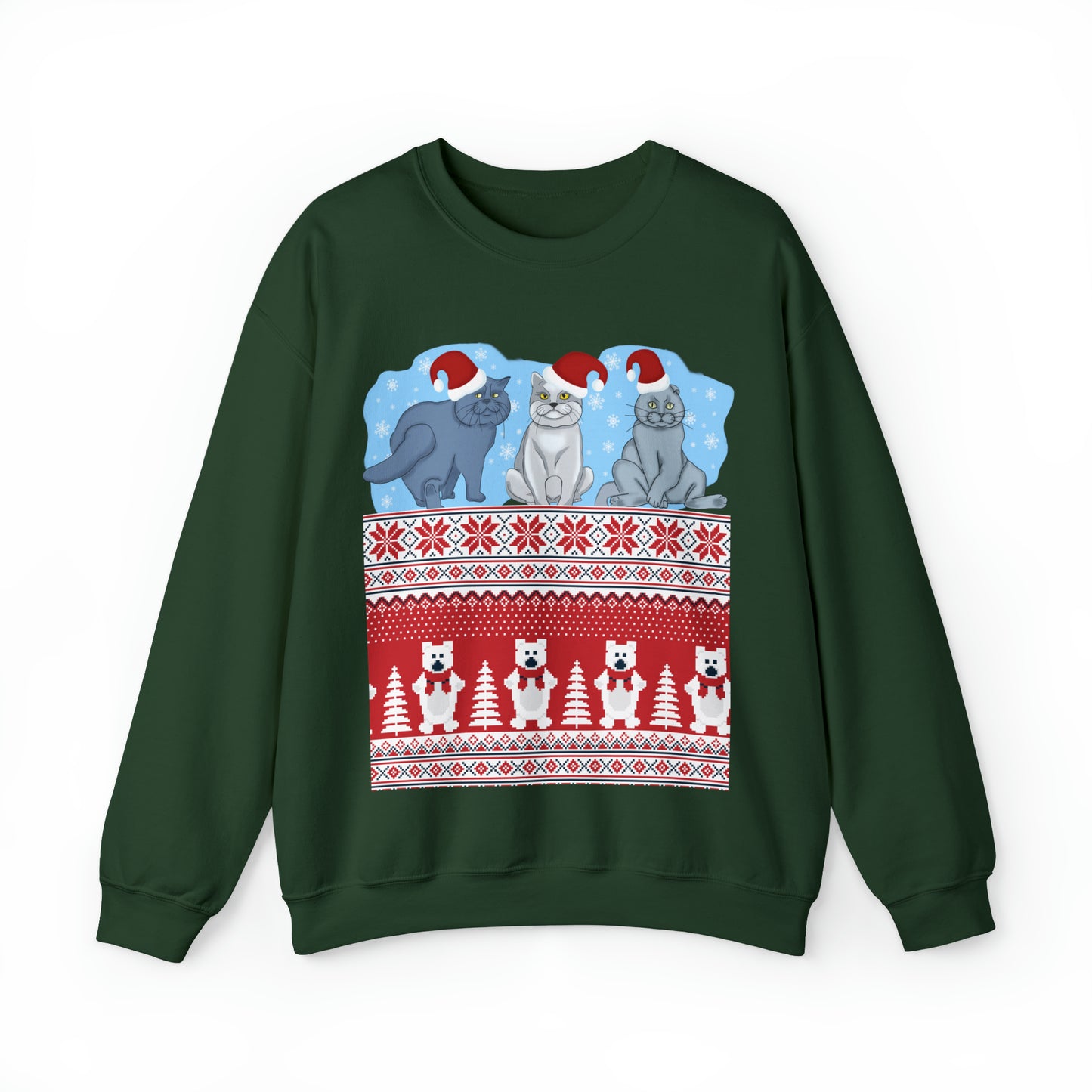 Unisex Heavy Blend™ Crewneck Christmas Ugly Sweatshirt15