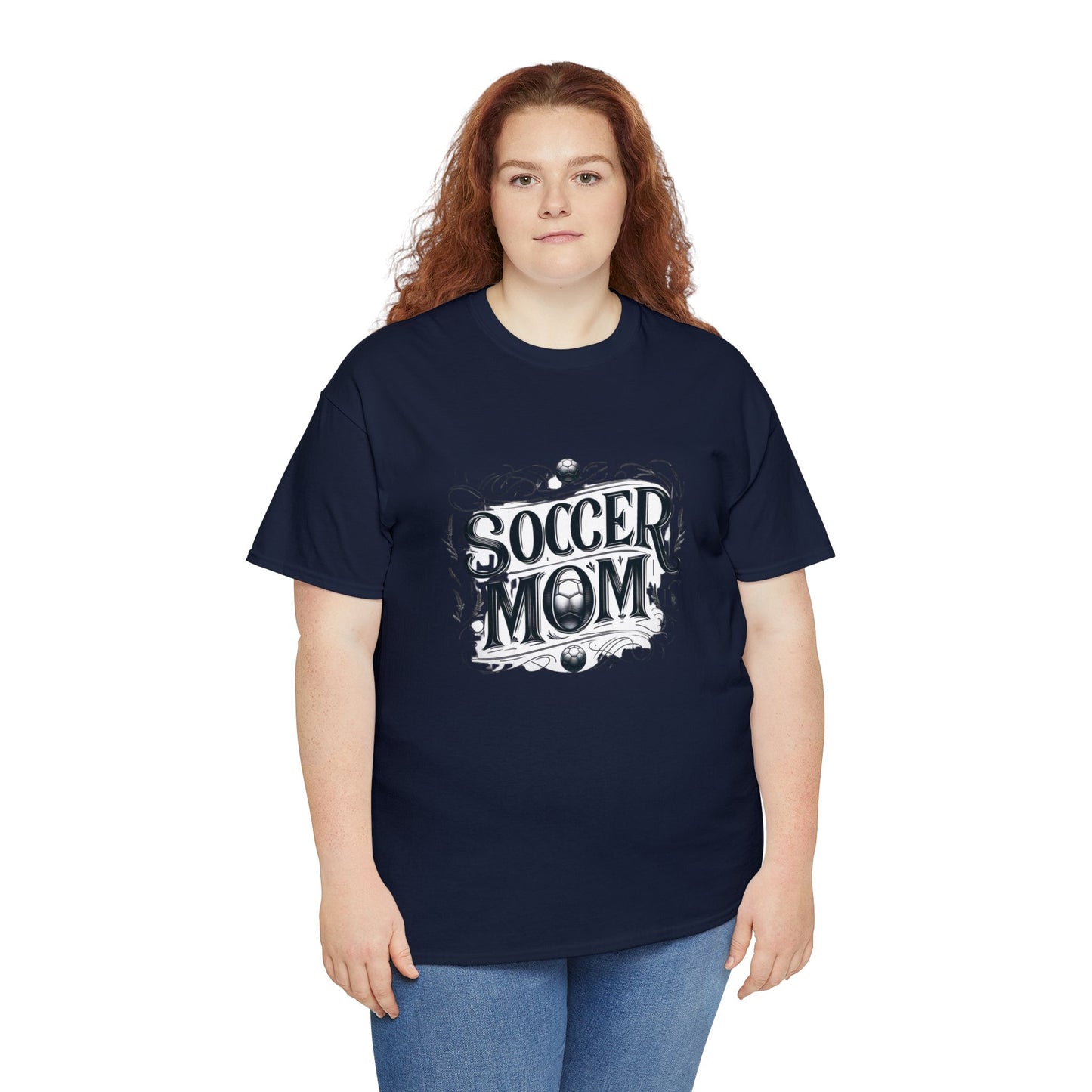 Soccer Mom Black Design Unisex Heavy Cotton Tee