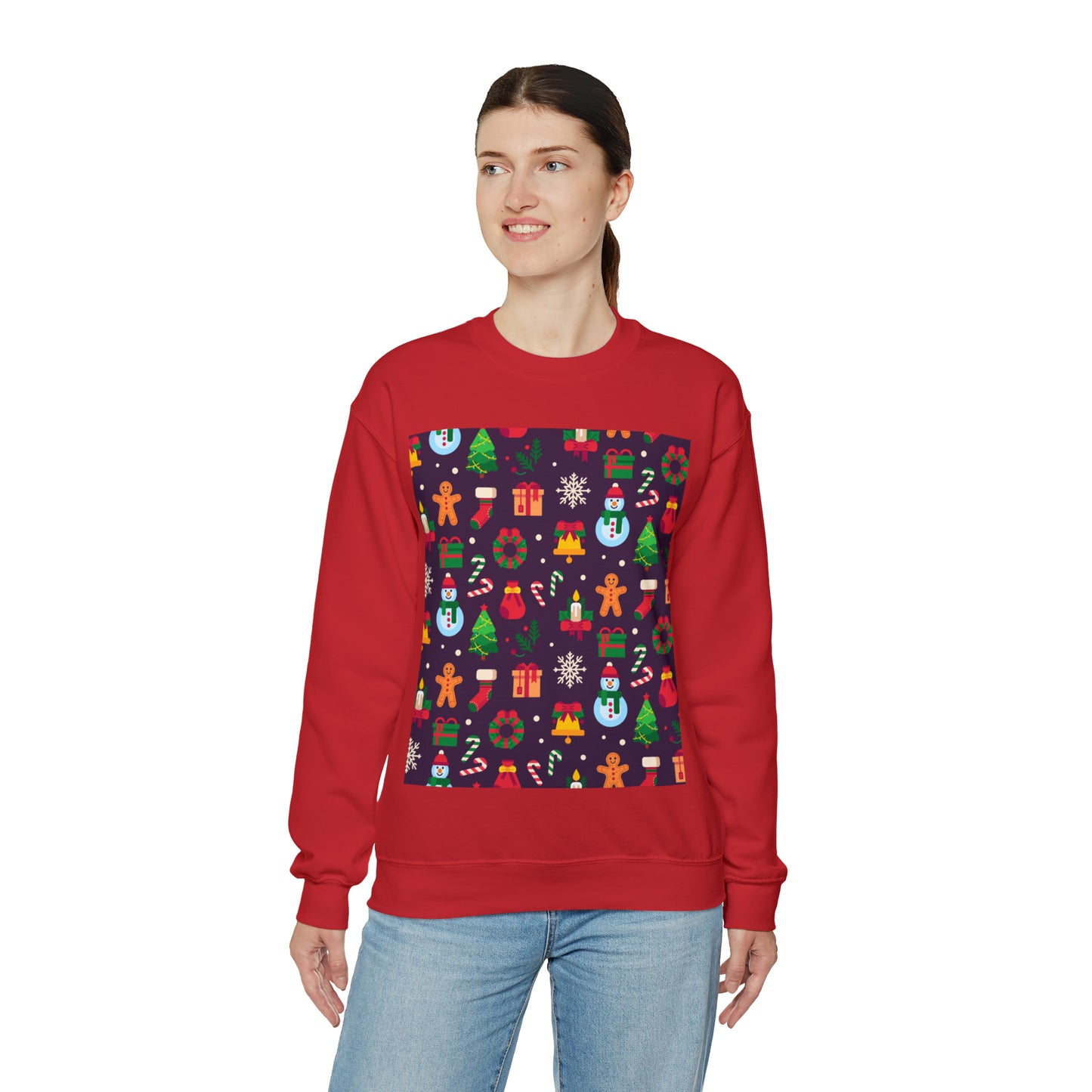 Unisex Heavy Blend™ Crewneck Christmas Ugly Sweatshirt10