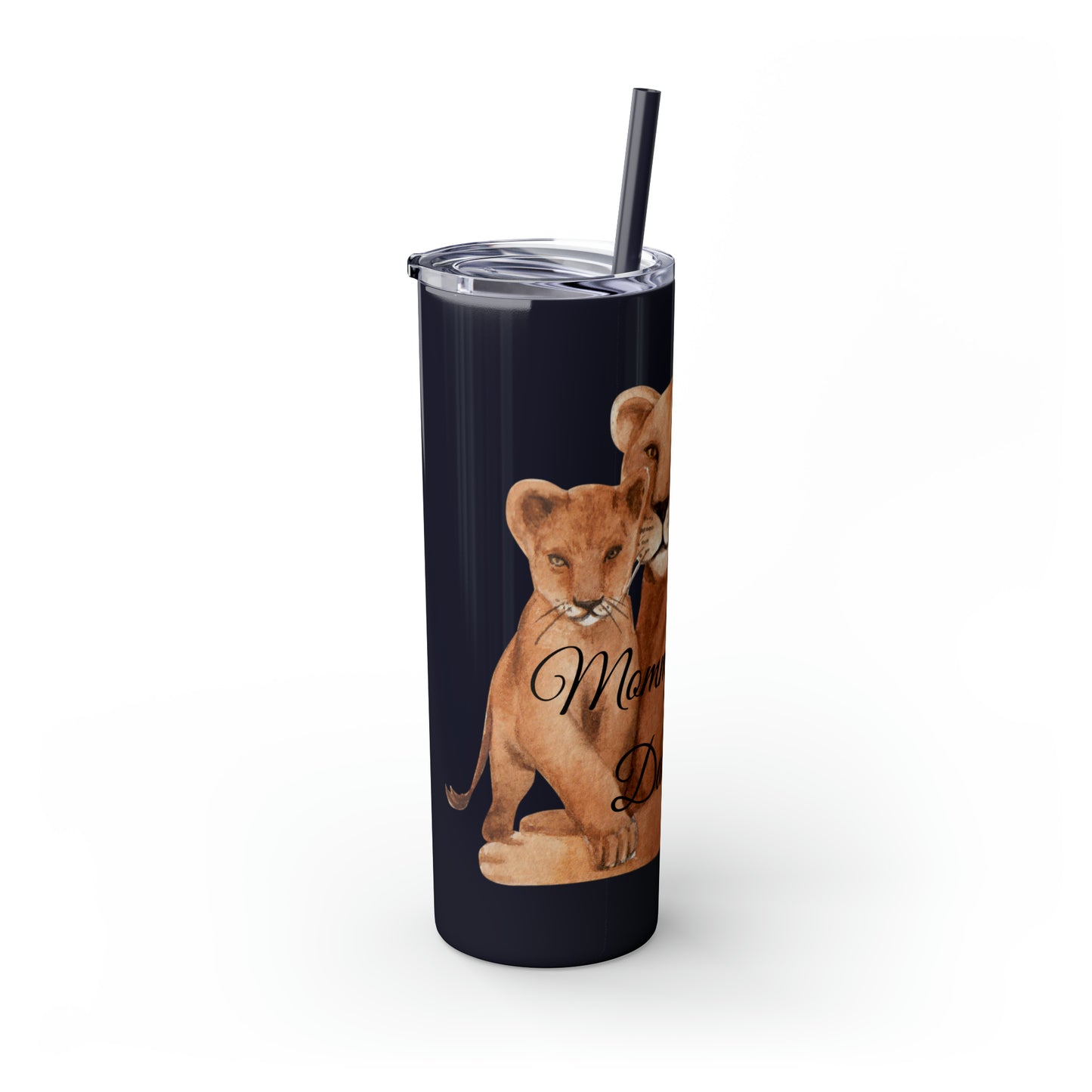 Skinny Tumbler with Straw 20oz - Lion