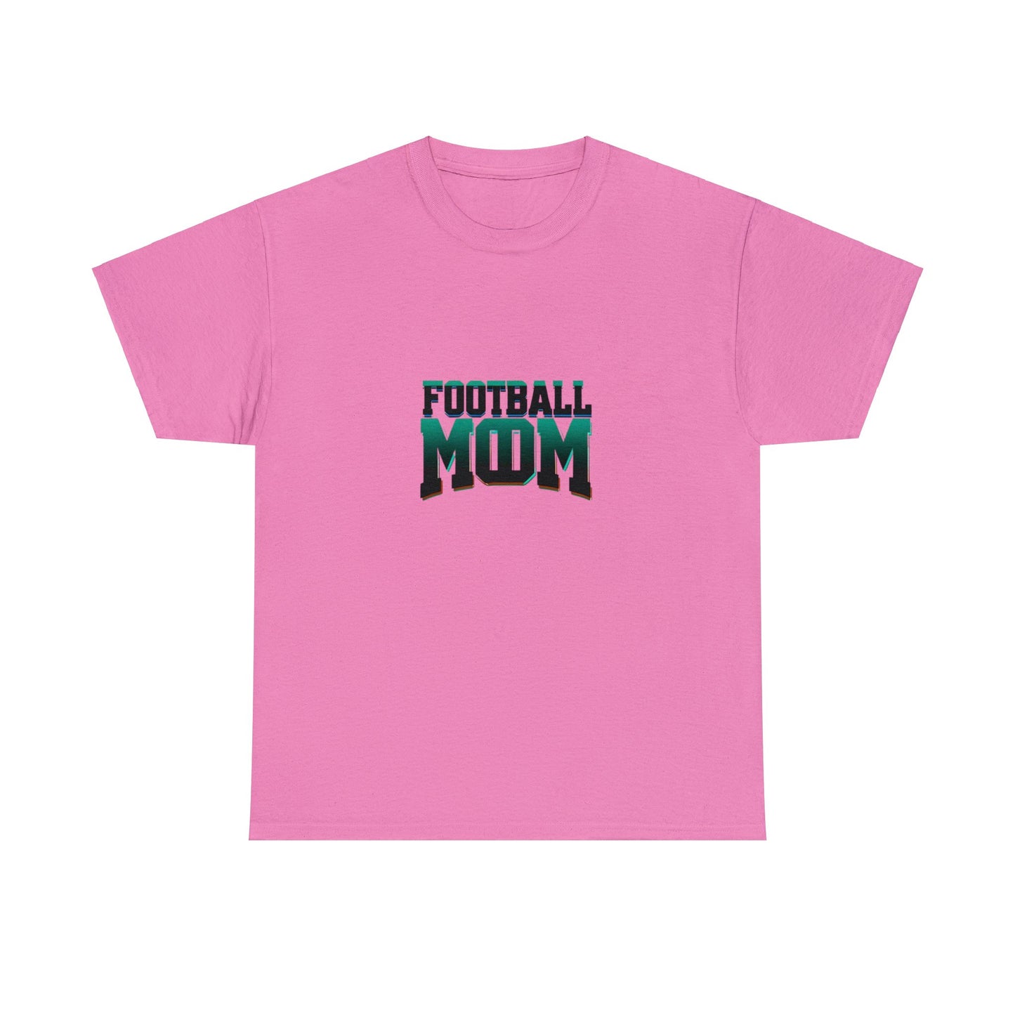 Football Mom Black and Green Design Unisex Heavy Cotton Tee