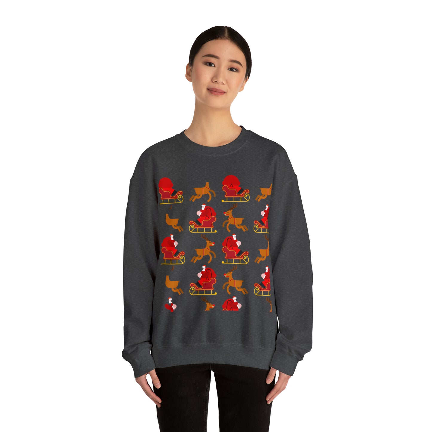 Unisex Heavy Blend™ Crewneck Christmas Ugly Sweatshirt23