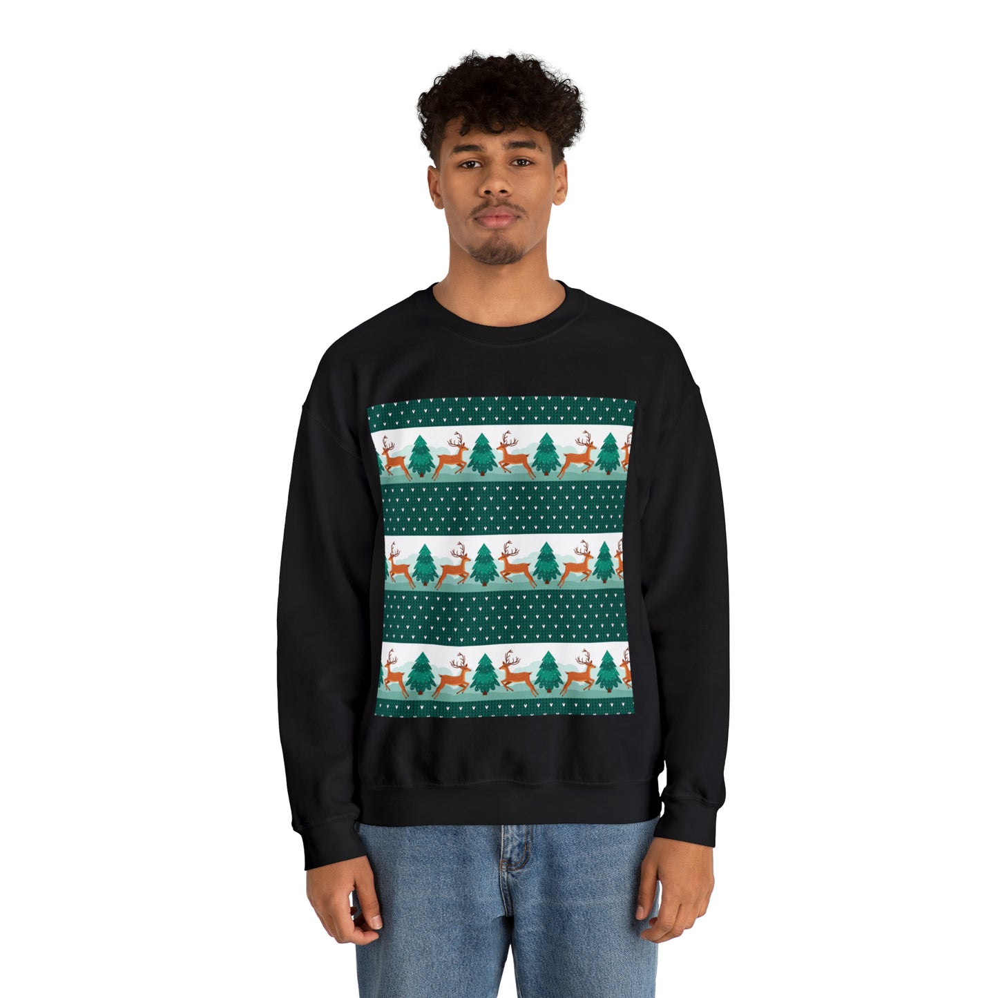 Unisex Heavy Blend™ Crewneck Christmas Ugly Sweatshirt3