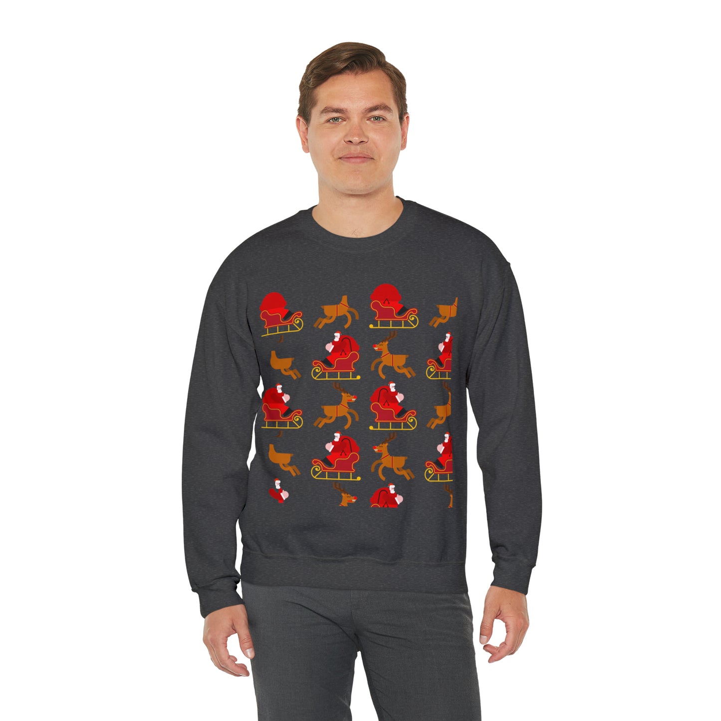 Unisex Heavy Blend™ Crewneck Christmas Ugly Sweatshirt23