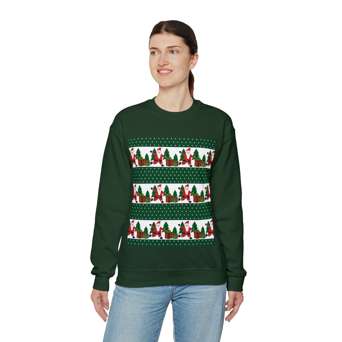 Unisex Heavy Blend™ Crewneck Christmas Ugly Sweatshirt21