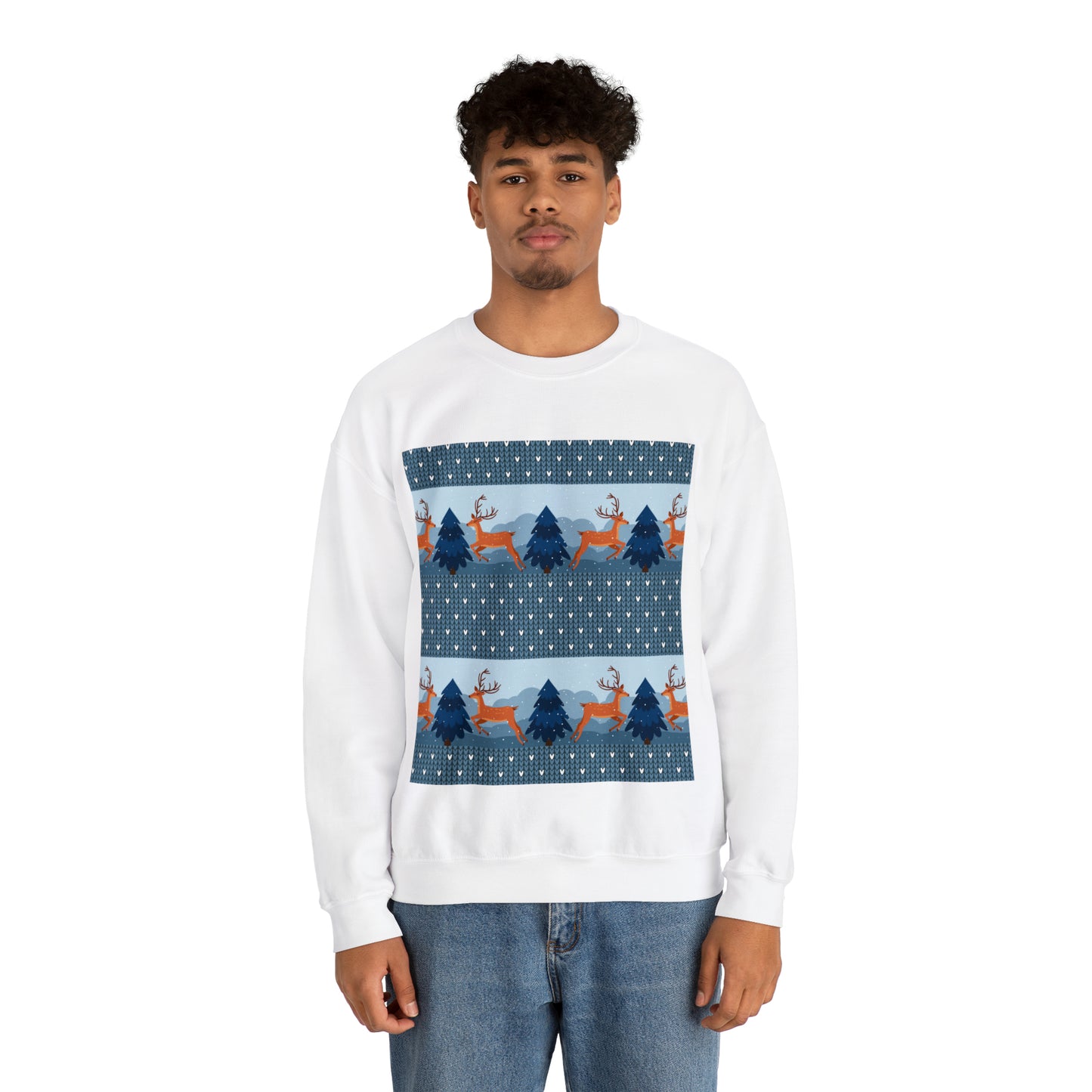 Unisex Heavy Blend™ Crewneck Christmas Ugly Sweatshirt22