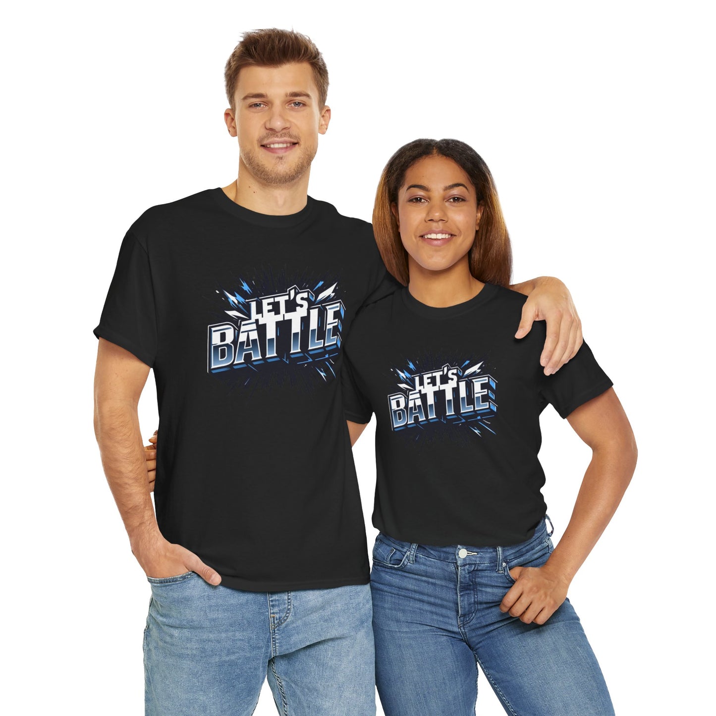 Heavy Cotton Tshirt for Male and Female Lets Battle