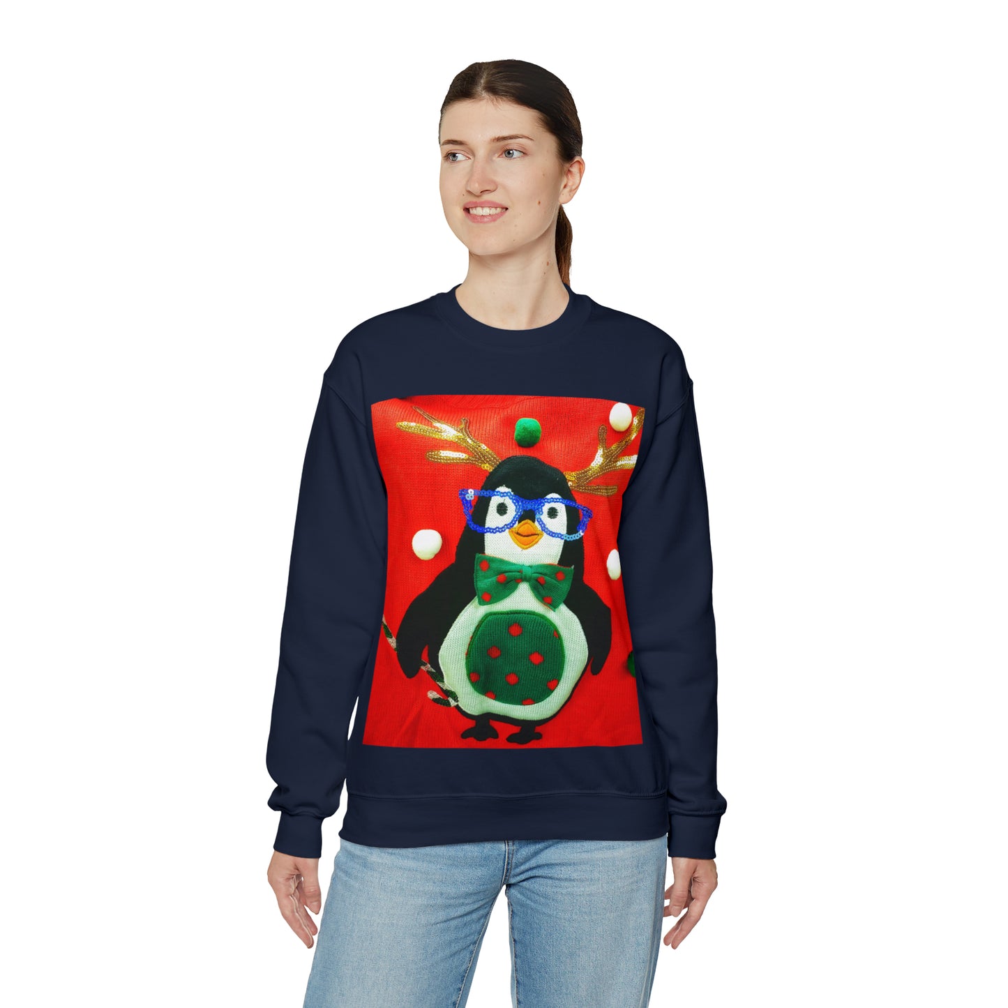 Unisex Heavy Blend™ Crewneck Christmas Ugly Sweatshirt