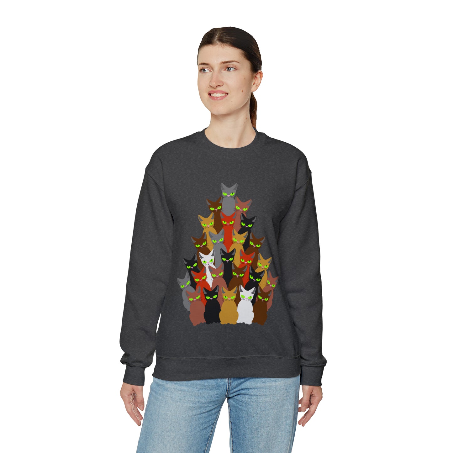 Unisex Heavy Blend™ Crewneck Christmas Ugly Sweatshirt12