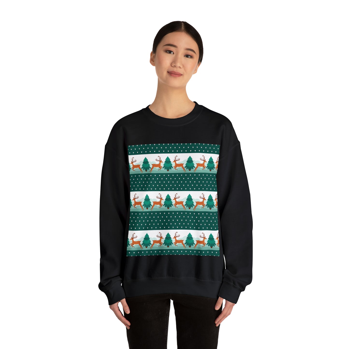 Unisex Heavy Blend™ Crewneck Christmas Ugly Sweatshirt3