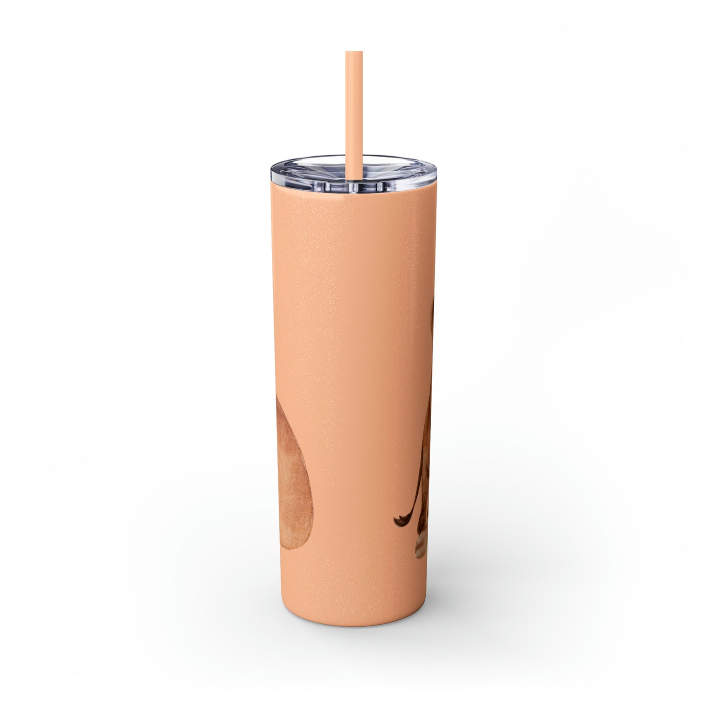 Skinny Tumbler with Straw 20oz - Lion