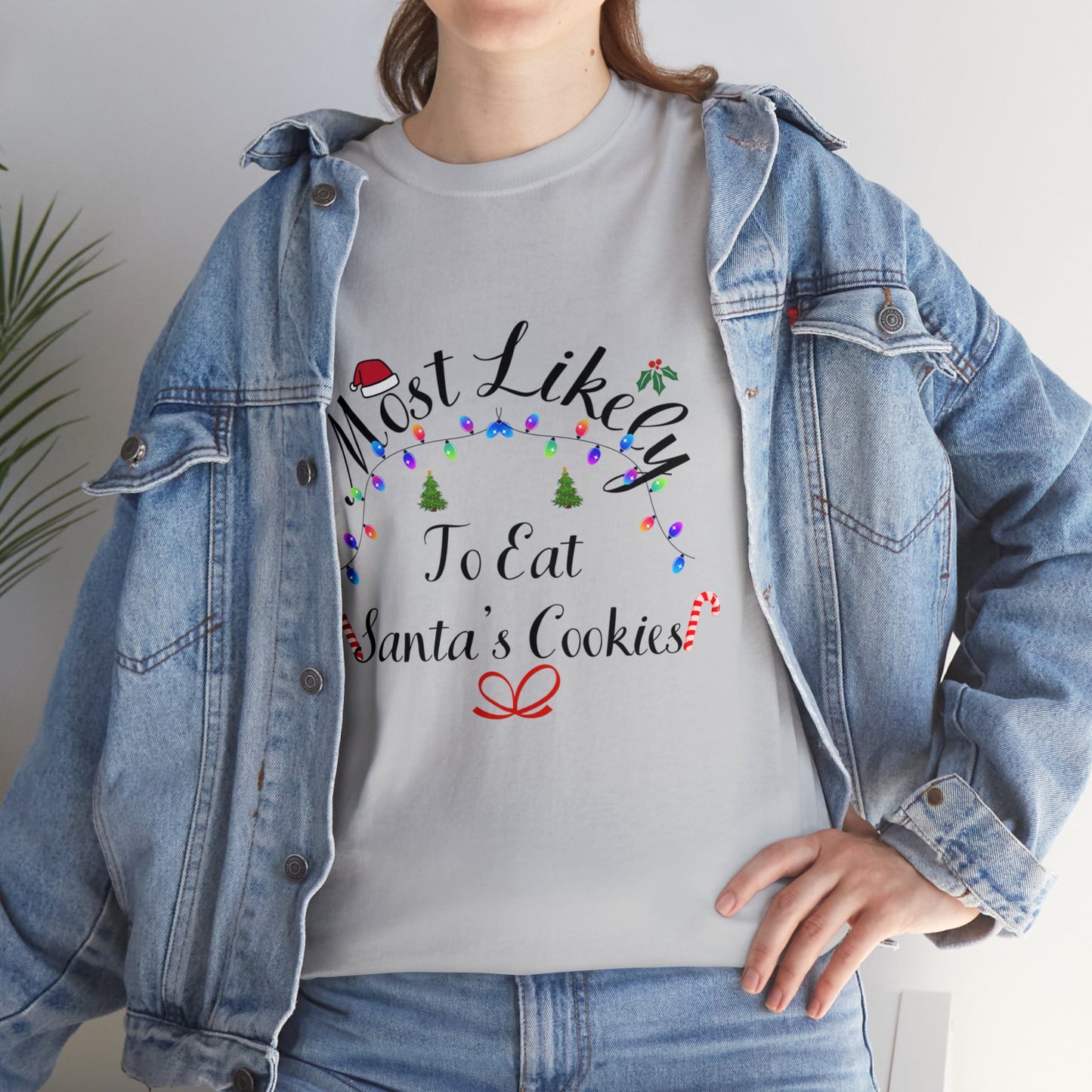 Christmas Ugly Tees Unisex Heavy Cotton Tee eat Santa's Cookies