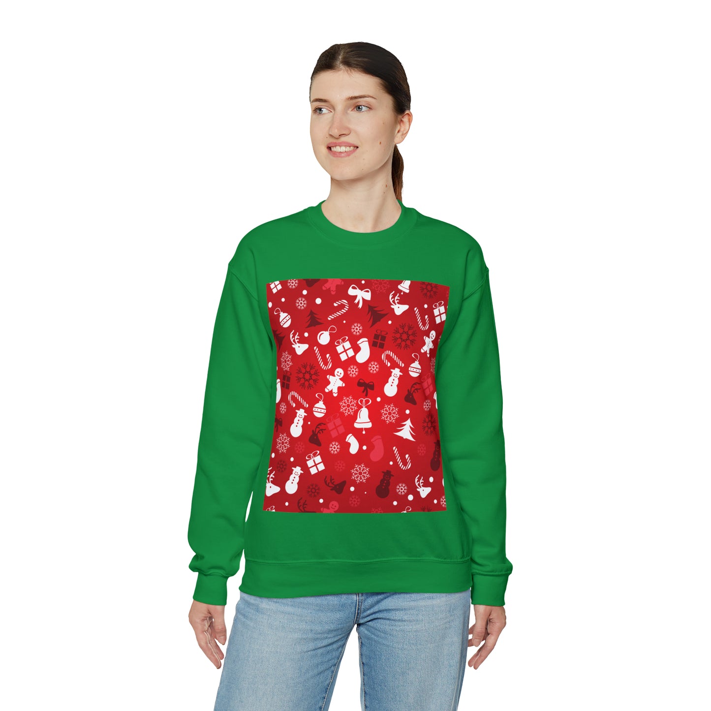 Unisex Heavy Blend™ Crewneck Christmas Ugly Sweatshirt4