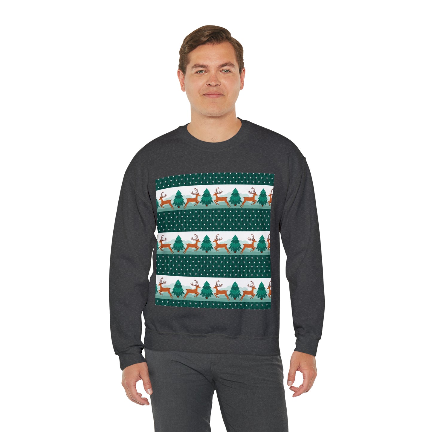 Unisex Heavy Blend™ Crewneck Christmas Ugly Sweatshirt3