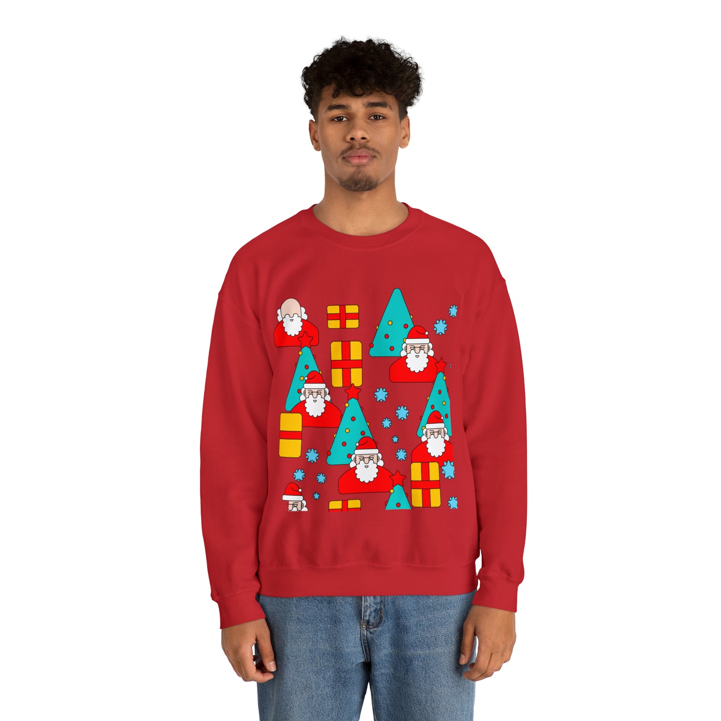 Unisex Heavy Blend™ Crewneck Christmas Ugly Sweatshirt20