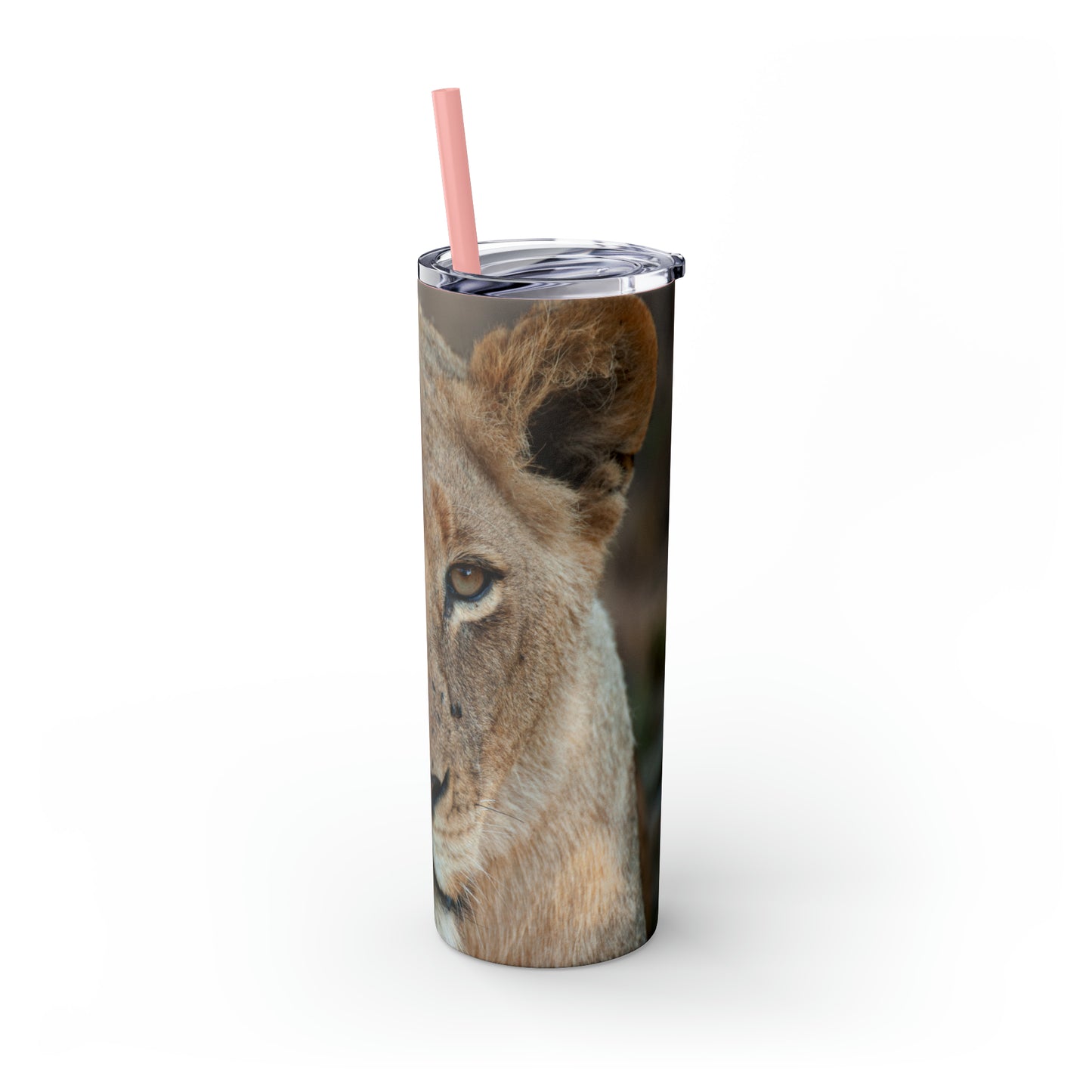 Skinny Tumbler with Straw Male Lion Edition, 20oz