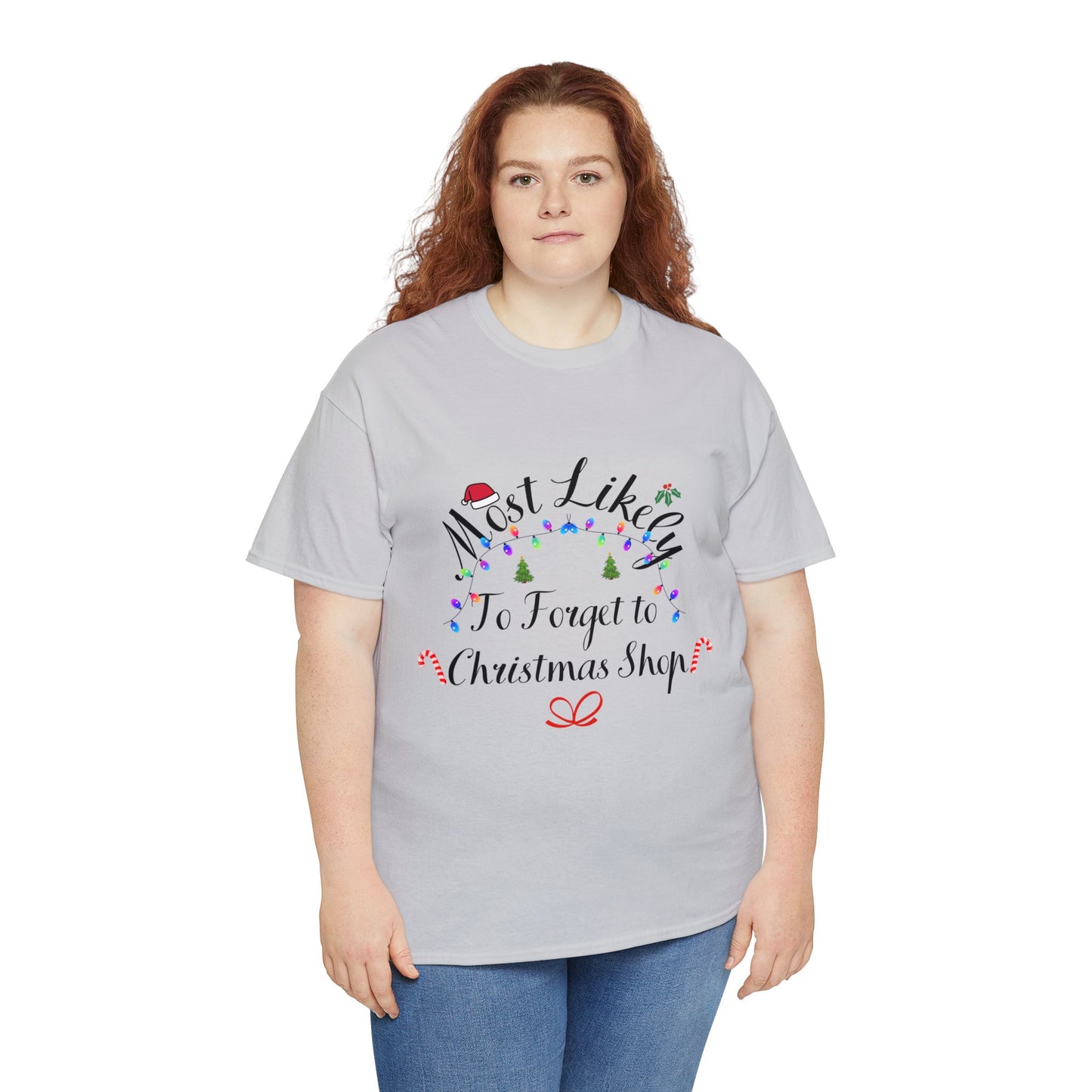 Christmas Ugly Tees Unisex Heavy Cotton Tee forget to Christmas Shop