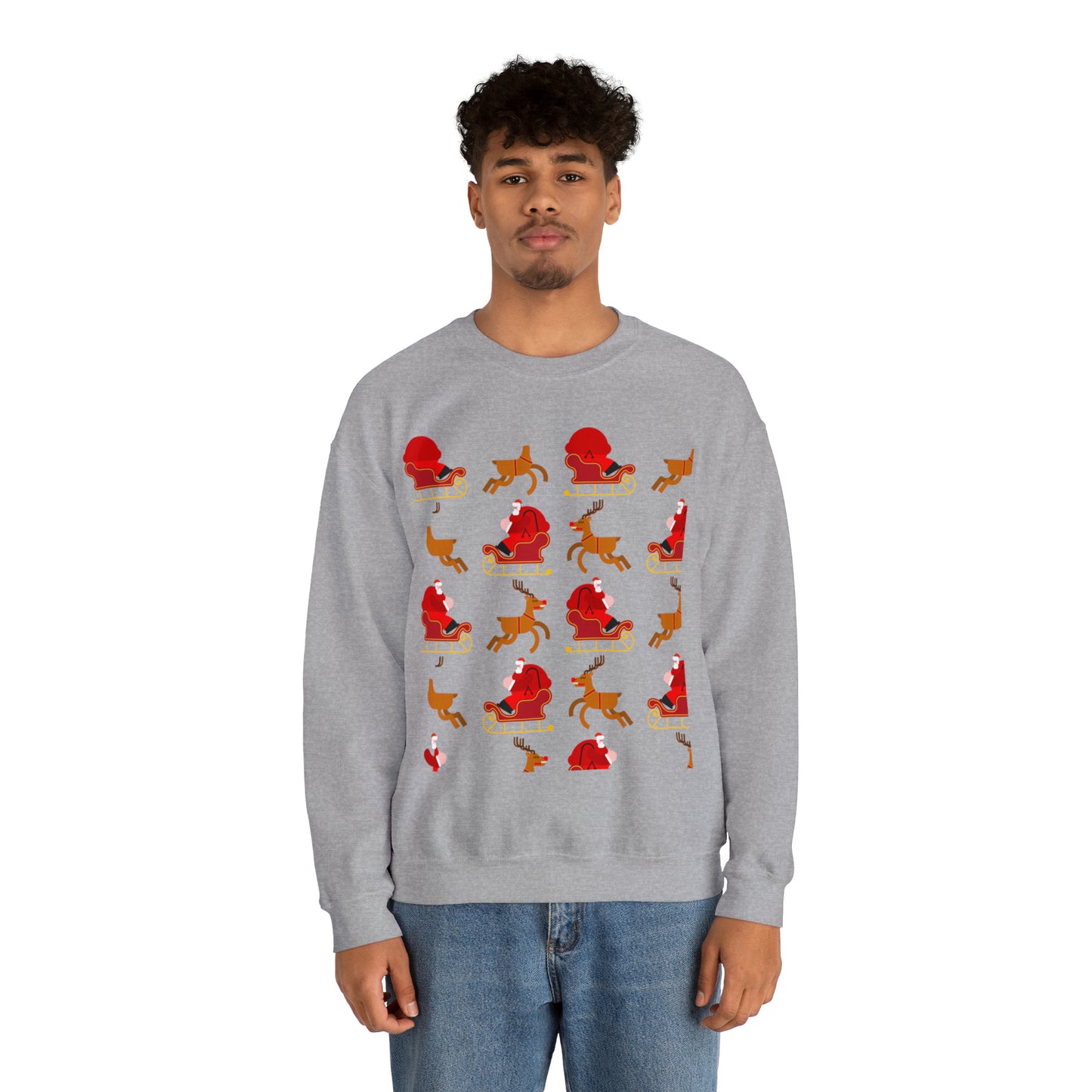 Unisex Heavy Blend™ Crewneck Christmas Ugly Sweatshirt23