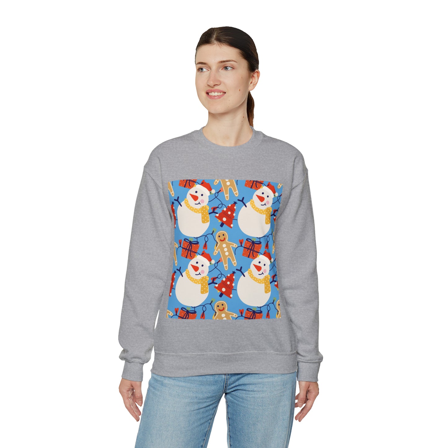 Unisex Heavy Blend™ Crewneck Christmas Ugly Sweatshirt14