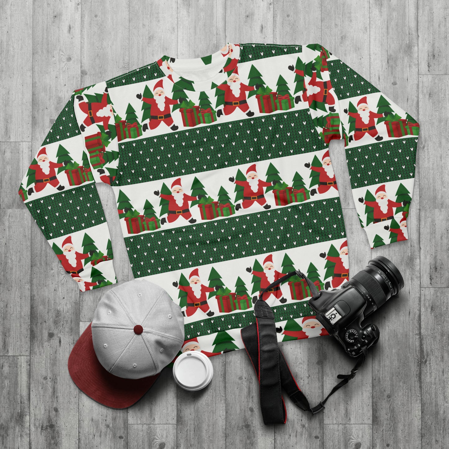 Christmas Ugly Sweater All Over Print Unisex Sweatshirt 9