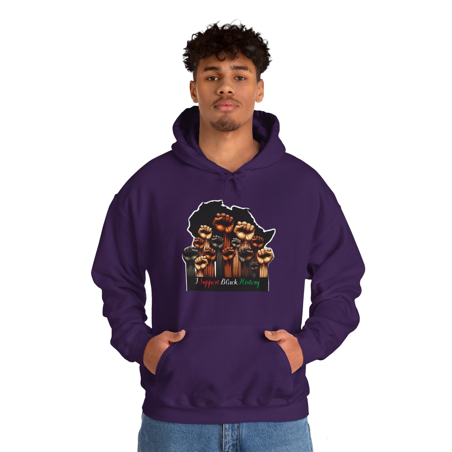 Black History Month I Support Black History Hooded Sweatshirt