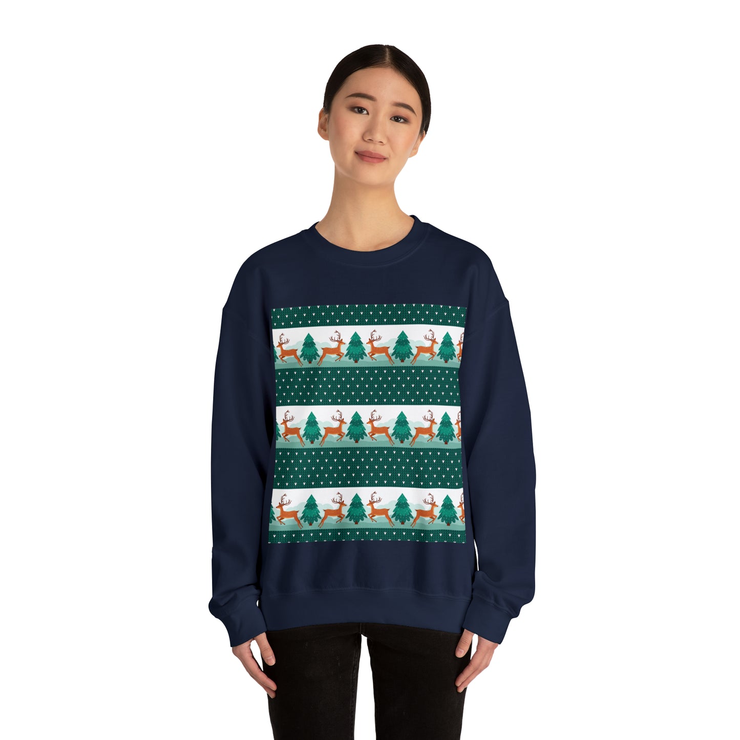 Unisex Heavy Blend™ Crewneck Christmas Ugly Sweatshirt3