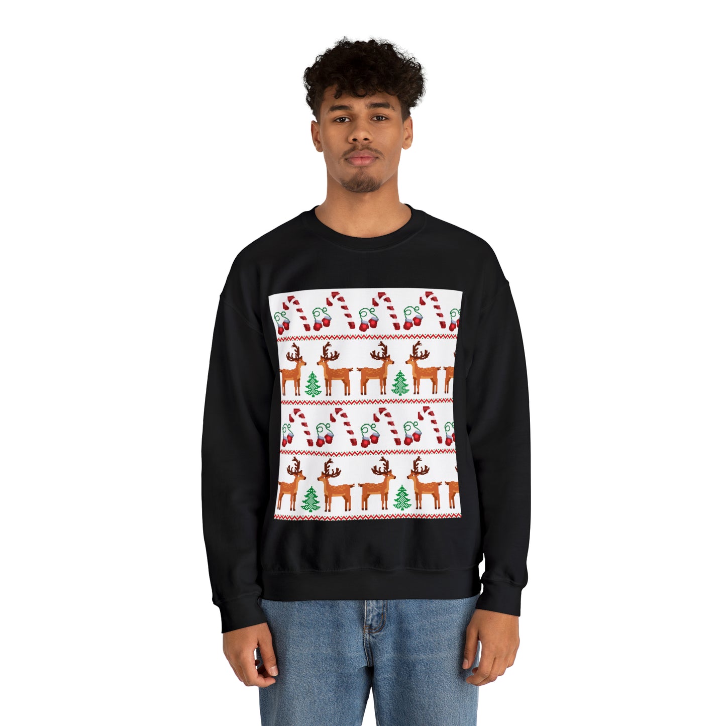 Unisex Heavy Blend™ Crewneck Christmas Ugly Sweatshirt24