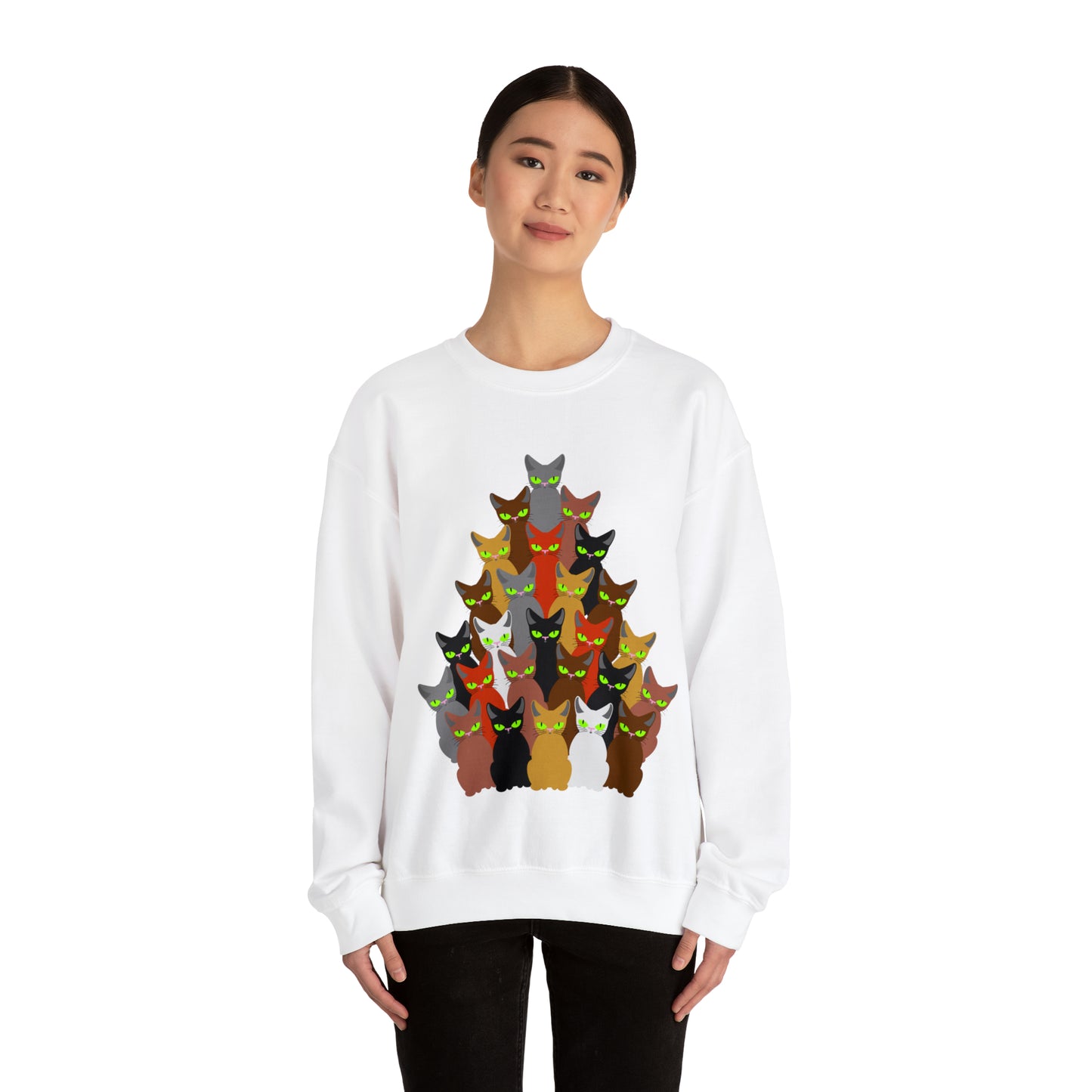 Unisex Heavy Blend™ Crewneck Christmas Ugly Sweatshirt12