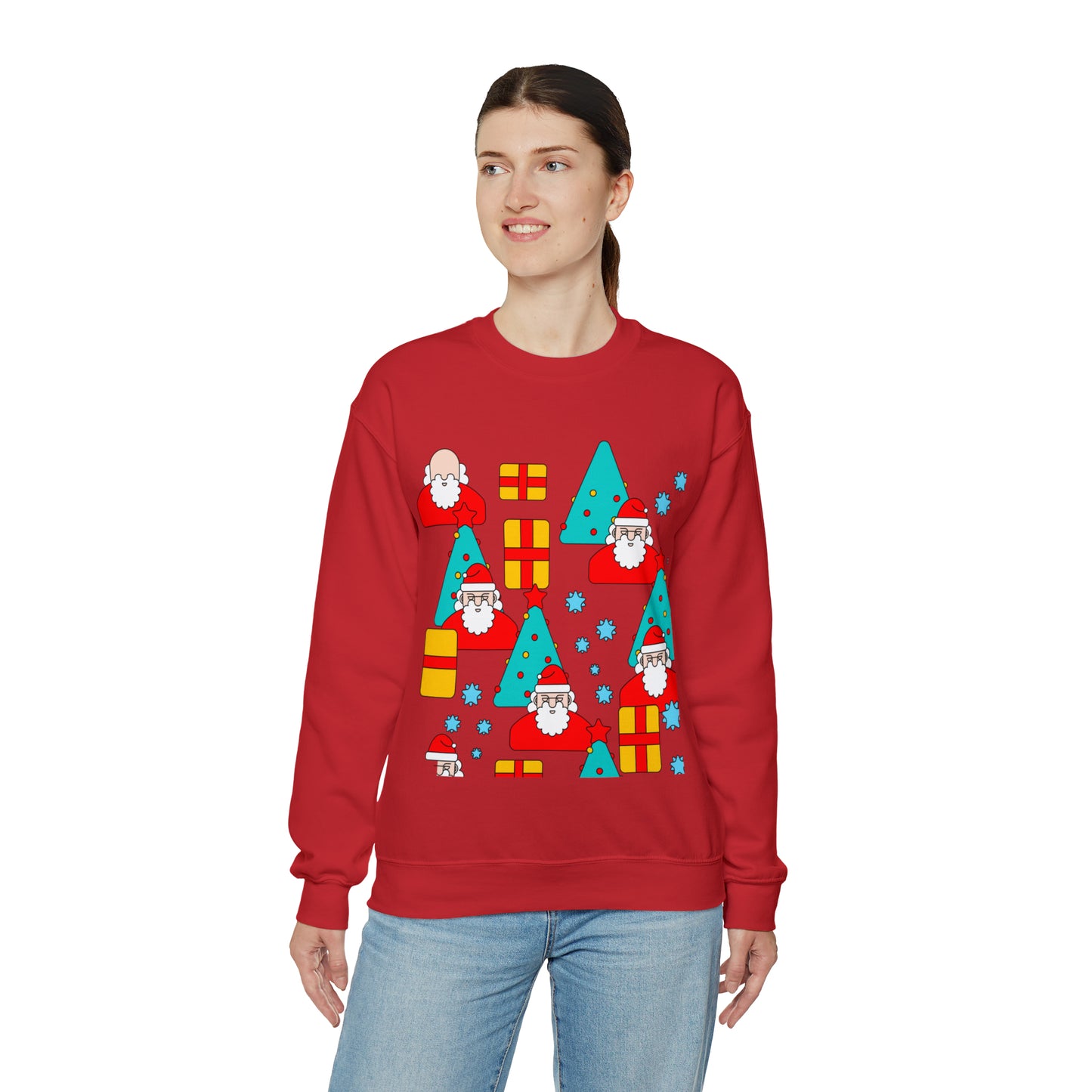 Unisex Heavy Blend™ Crewneck Christmas Ugly Sweatshirt20