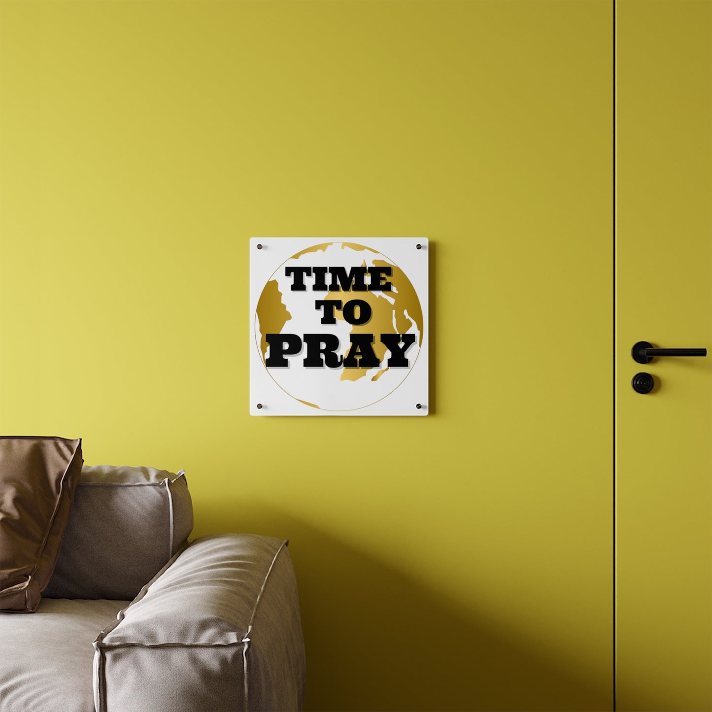 Acrylic Wall Art Panels Time to Pray Design