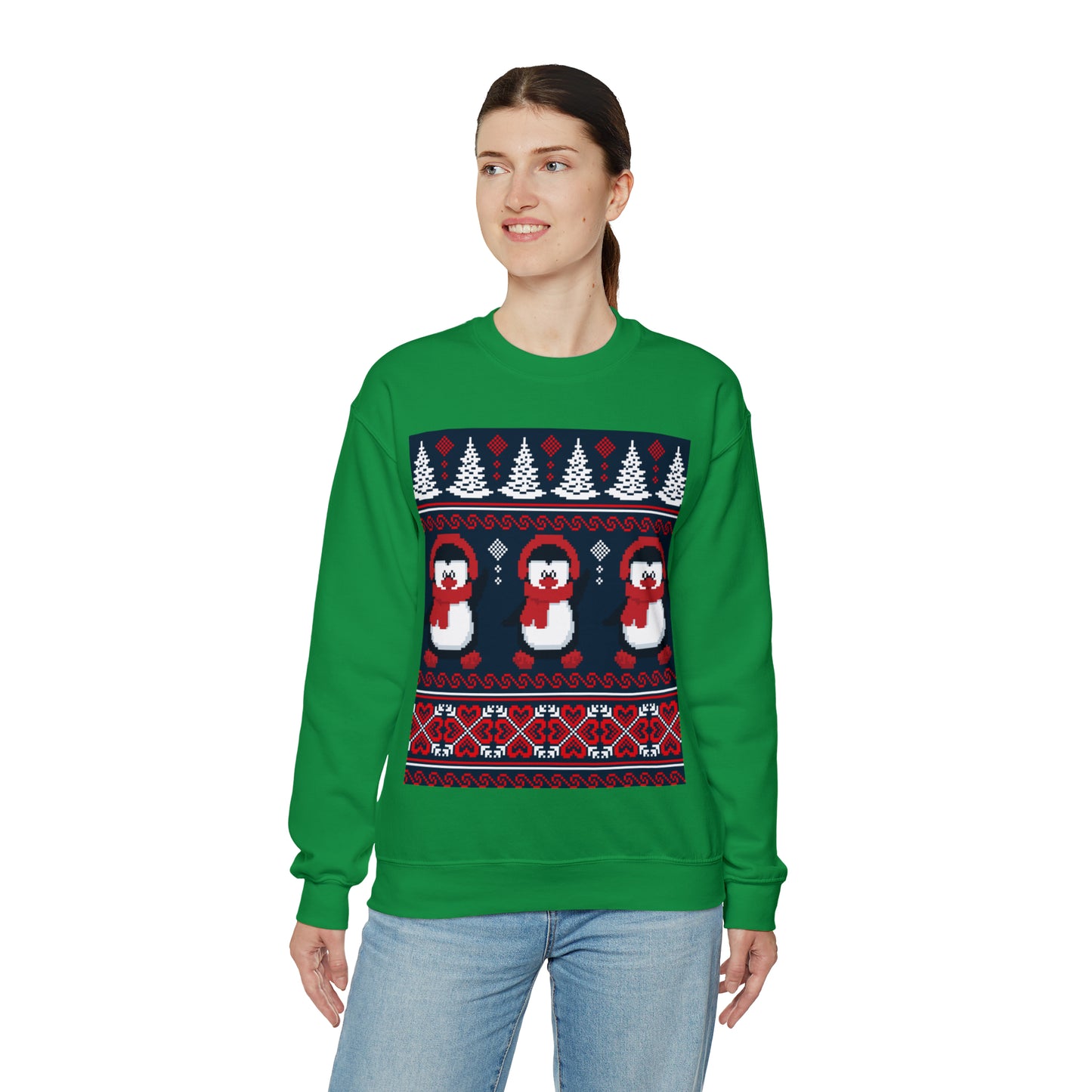 Unisex Heavy Blend™ Crewneck Christmas Ugly Sweatshirt16