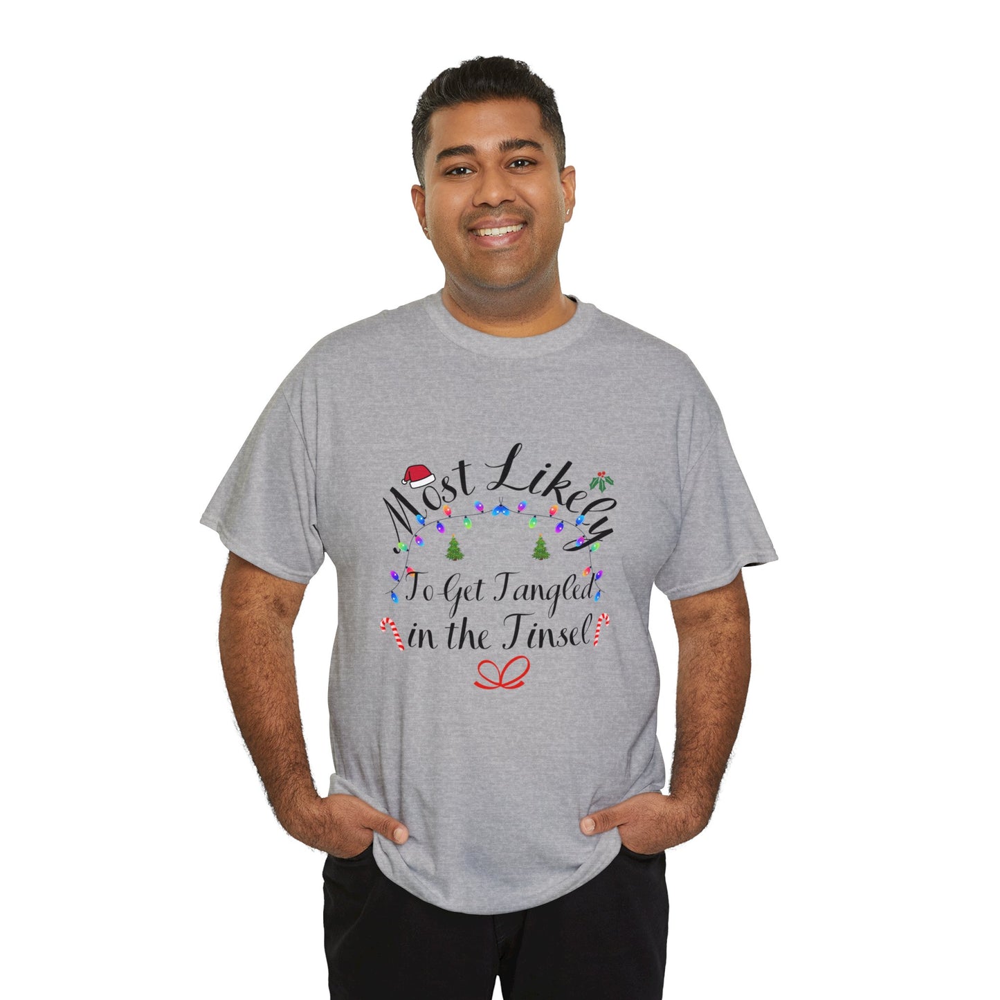 Christmas Ugly Tees Unisex Heavy Cotton Tee in the Tinsel