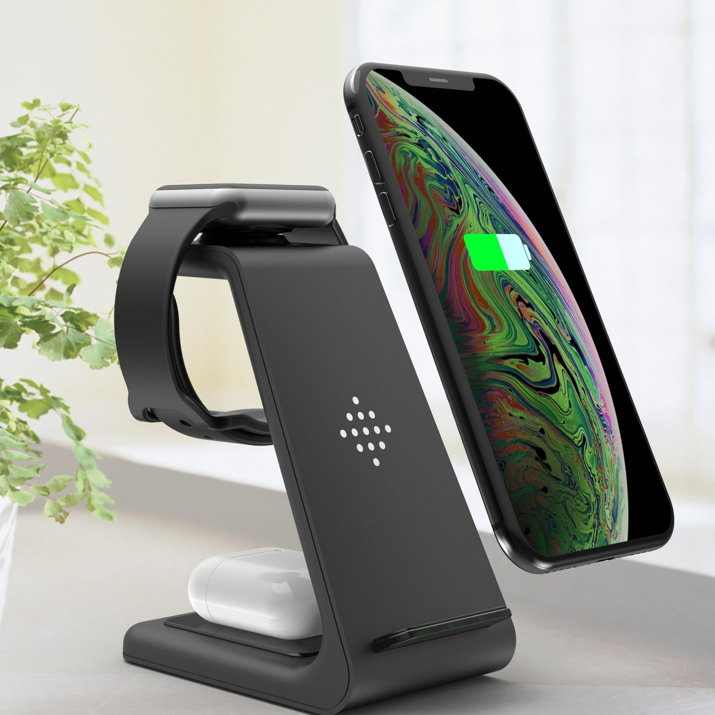 3 In 1 Fast Charging Station Wireless Charger Stand Wireless