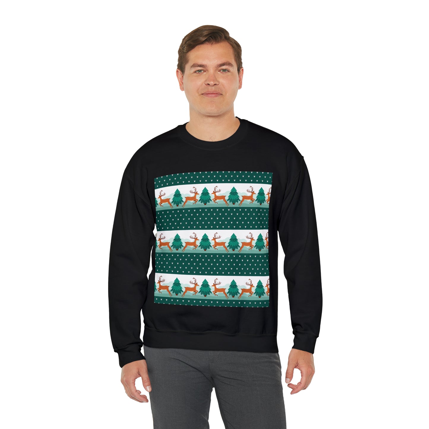 Unisex Heavy Blend™ Crewneck Christmas Ugly Sweatshirt3