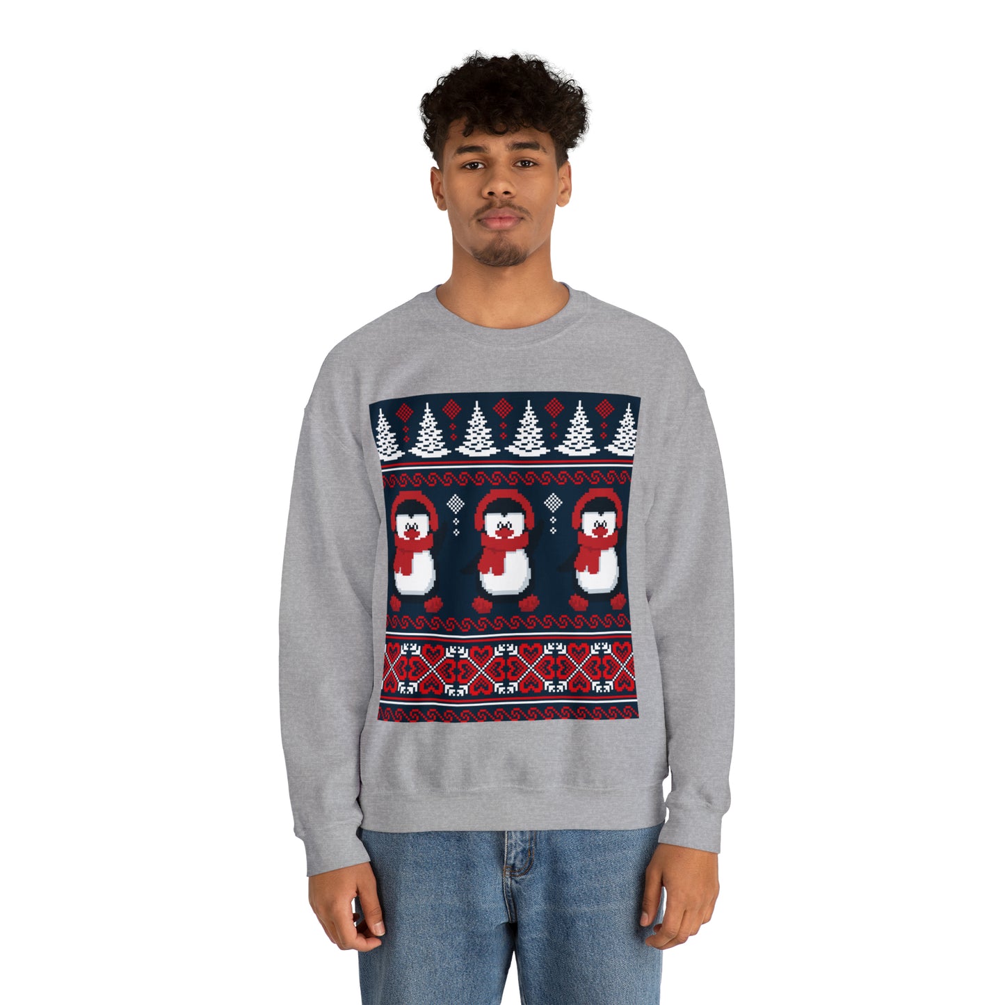 Unisex Heavy Blend™ Crewneck Christmas Ugly Sweatshirt16