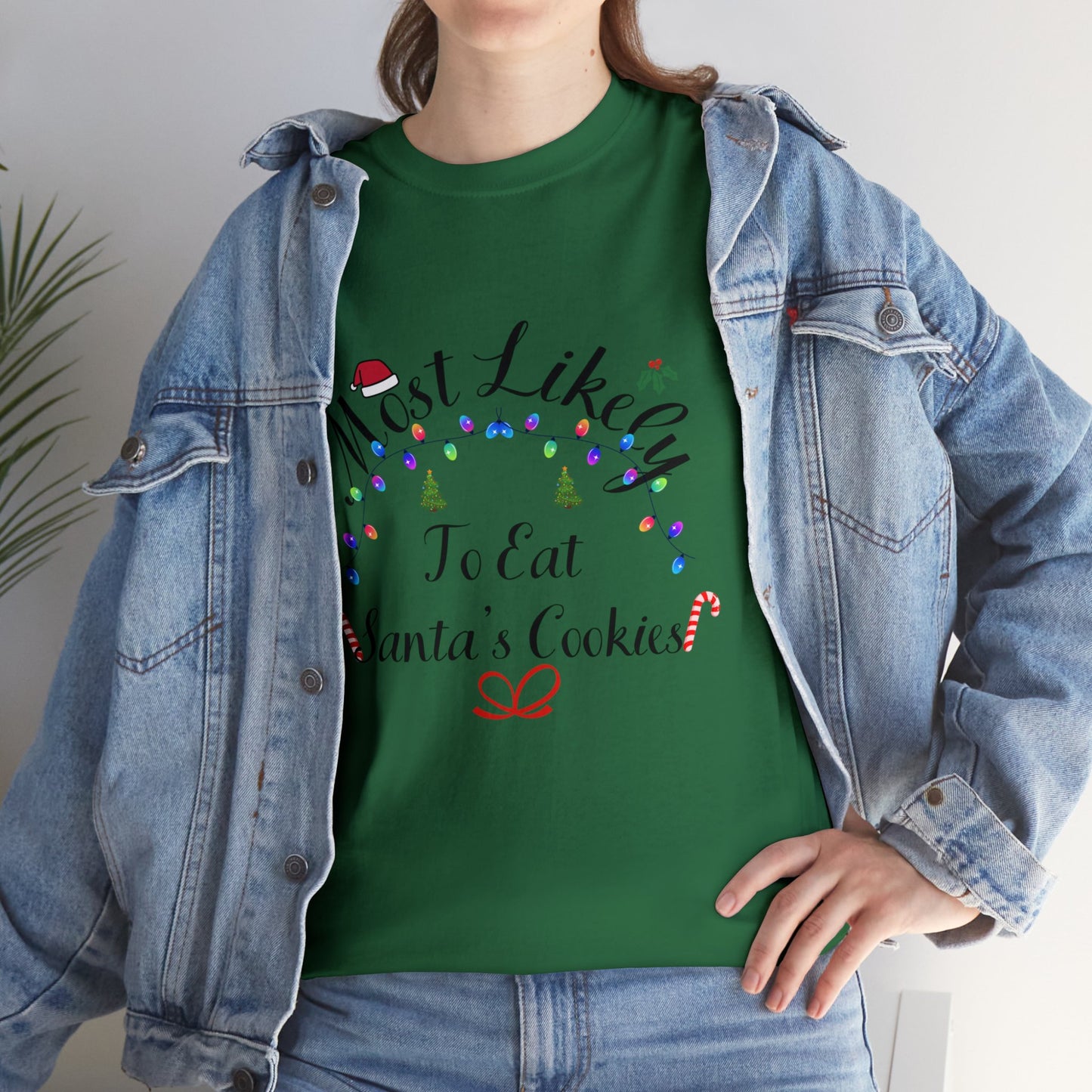 Christmas Ugly Tees Unisex Heavy Cotton Tee eat Santa's Cookies