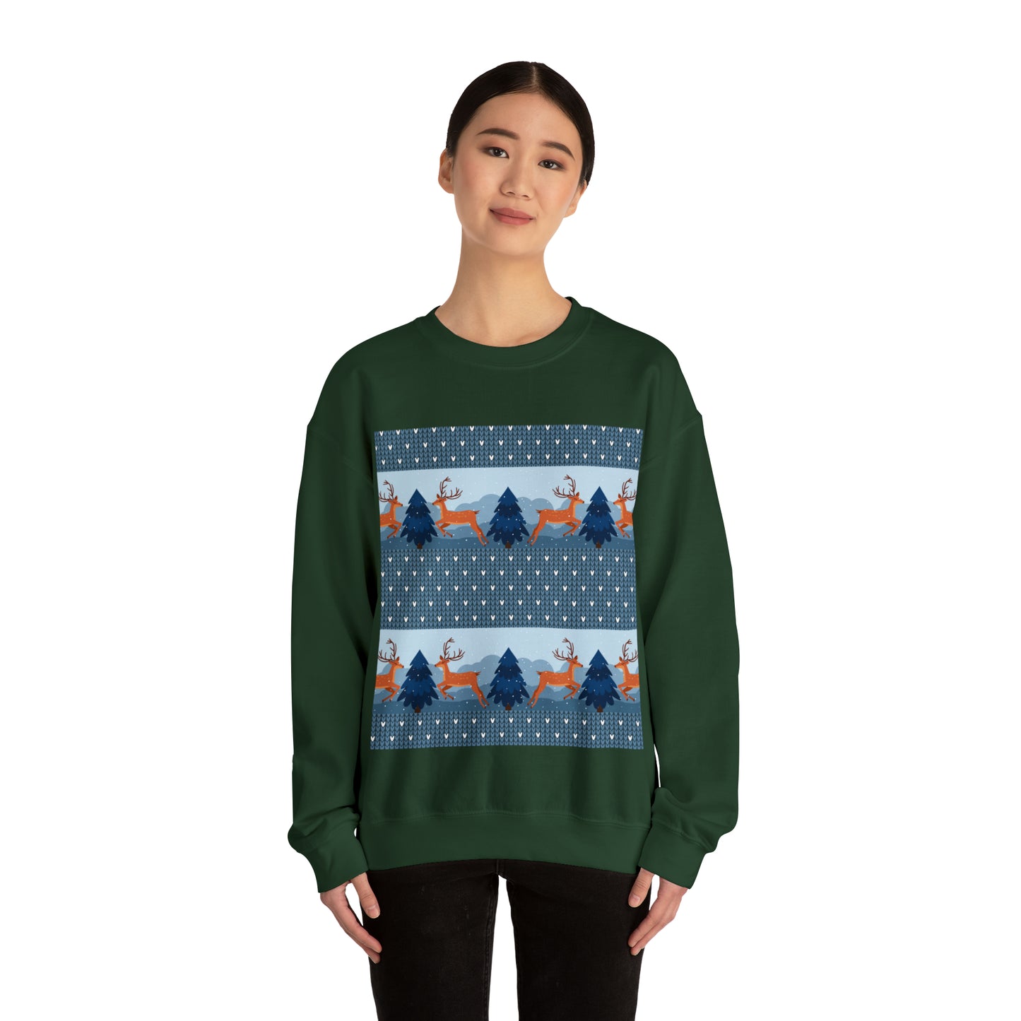 Unisex Heavy Blend™ Crewneck Christmas Ugly Sweatshirt22