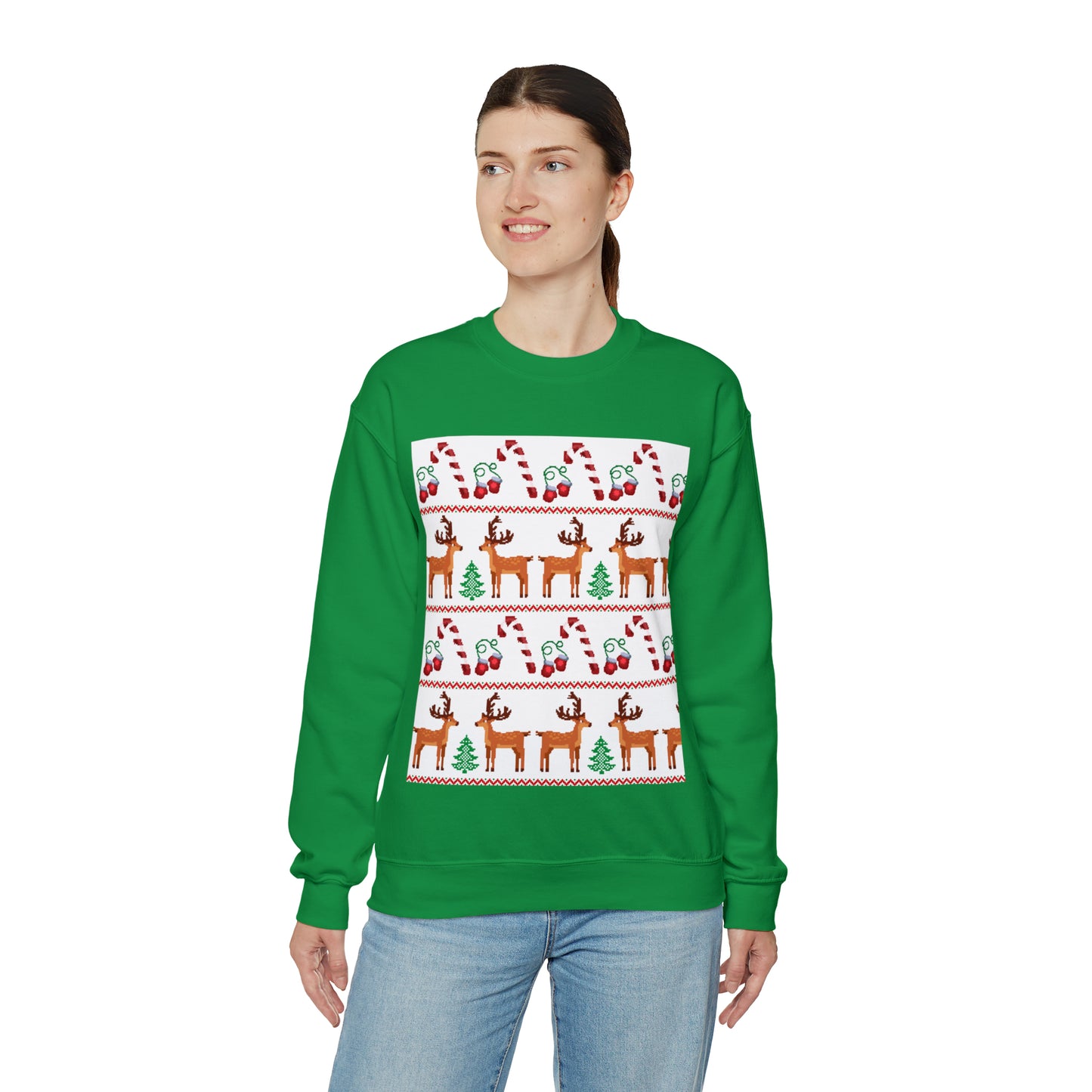 Unisex Heavy Blend™ Crewneck Christmas Ugly Sweatshirt24