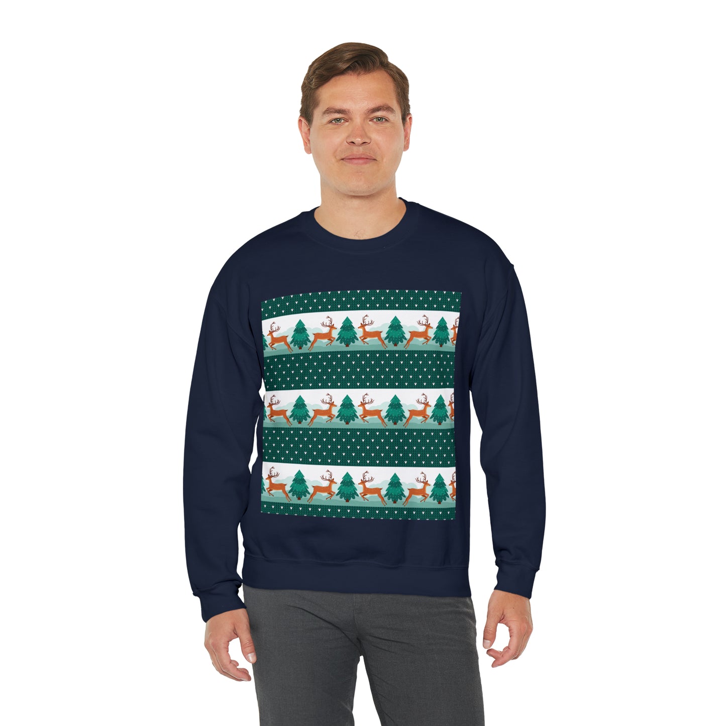 Unisex Heavy Blend™ Crewneck Christmas Ugly Sweatshirt3