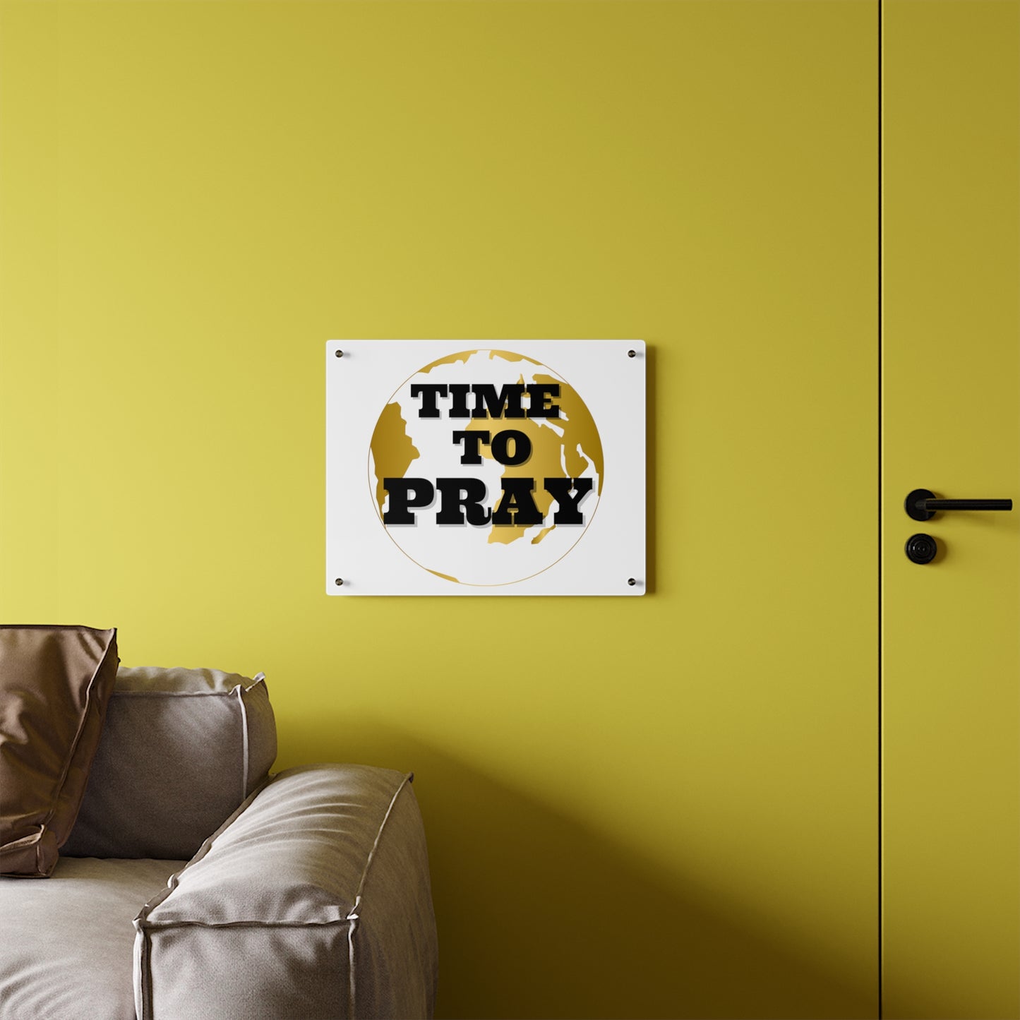 Acrylic Wall Art Panels Time to Pray Design