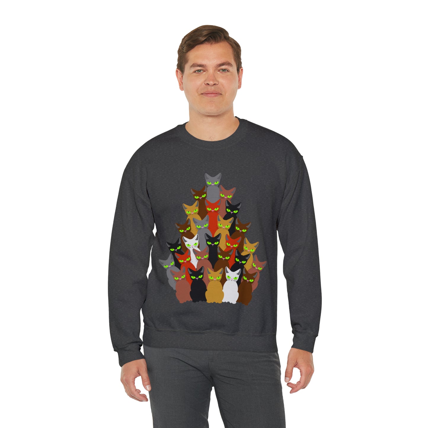 Unisex Heavy Blend™ Crewneck Christmas Ugly Sweatshirt12