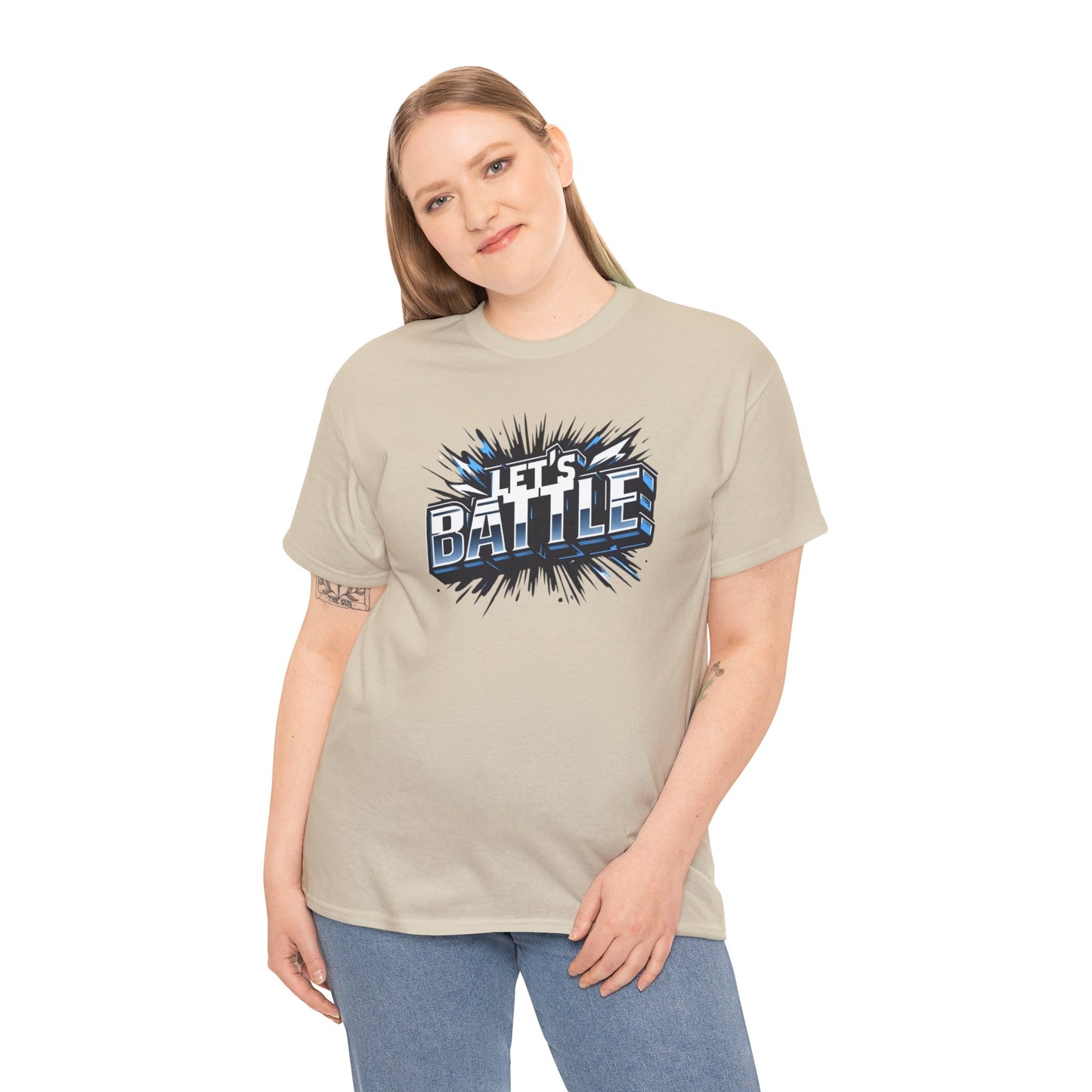 Heavy Cotton Tshirt for Male and Female Lets Battle