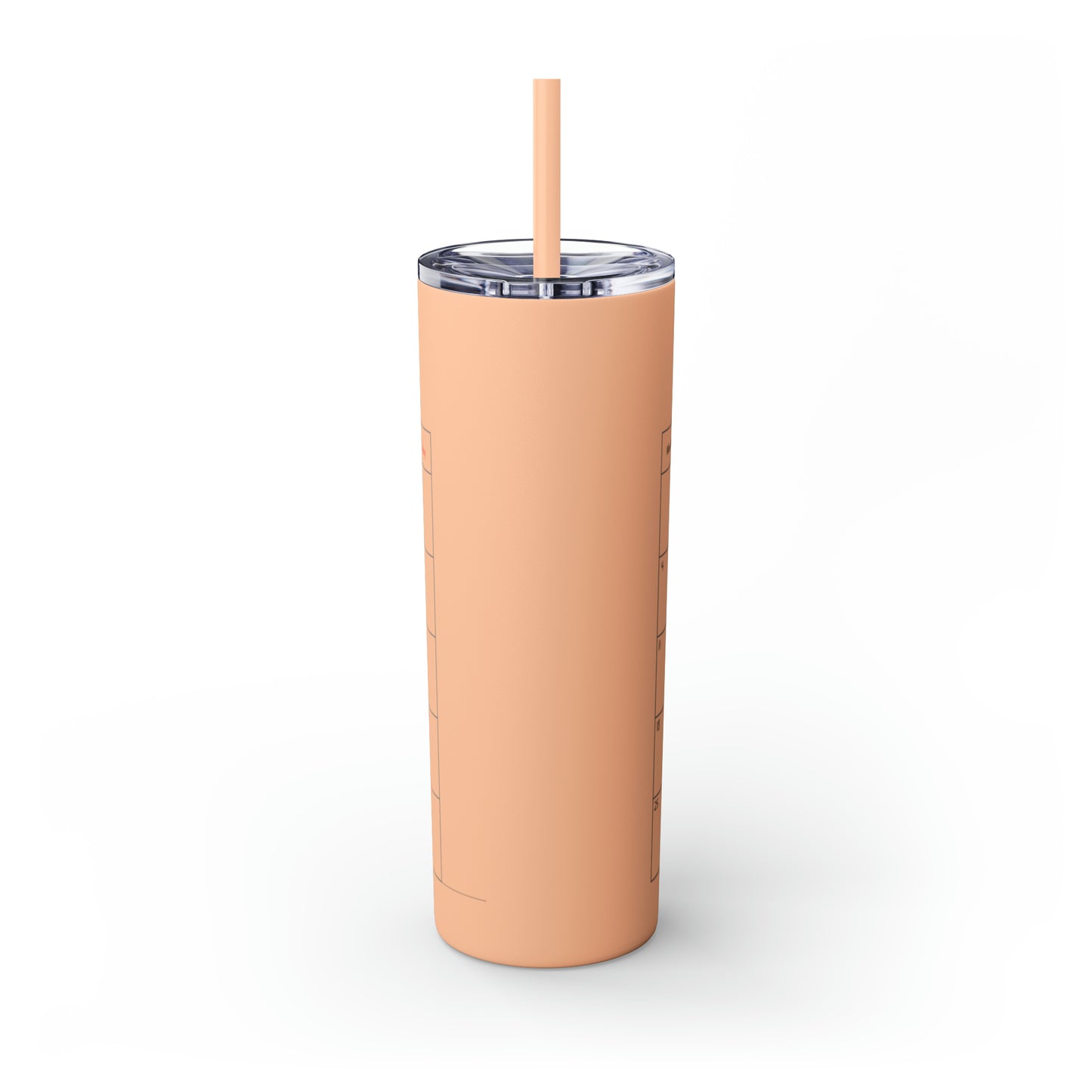 Skinny Tumbler with Straw, 20oz-Birthday Month December