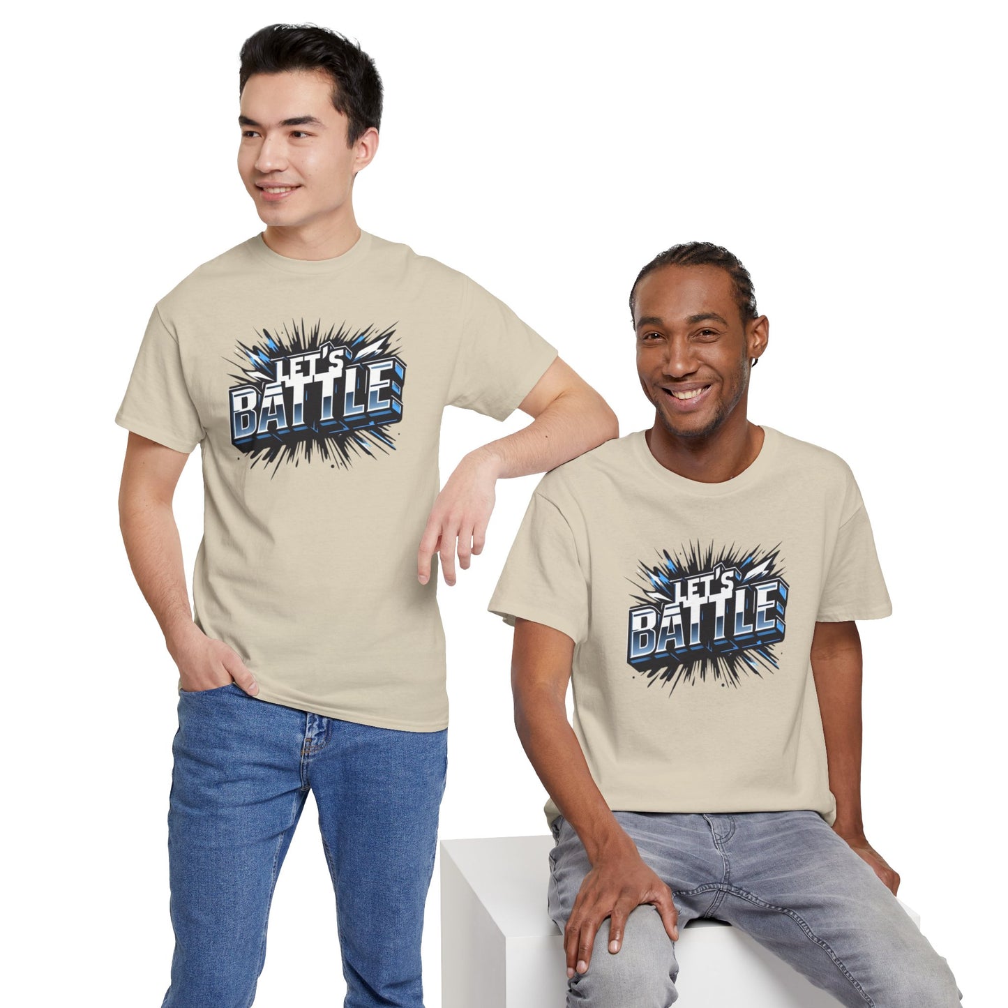 Heavy Cotton Tshirt for Male and Female Lets Battle