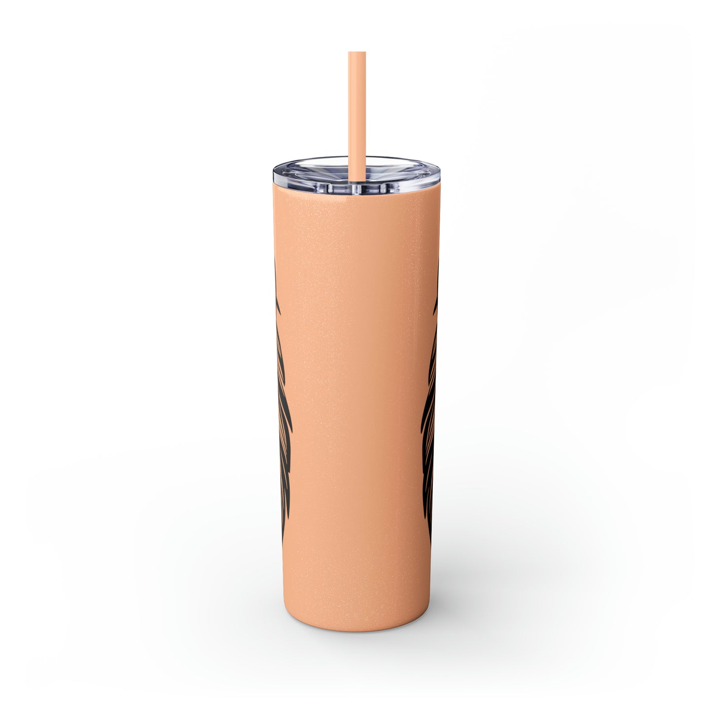 Skinny Tumbler with Straw, 20oz - Lion Face