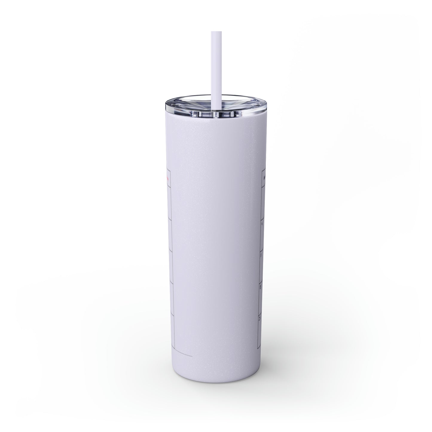 Skinny Tumbler with Straw, 20oz-Birthday Month December