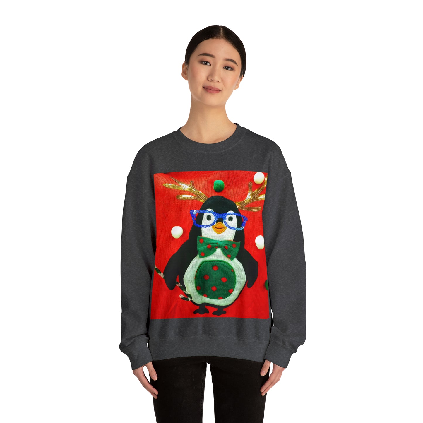 Unisex Heavy Blend™ Crewneck Christmas Ugly Sweatshirt