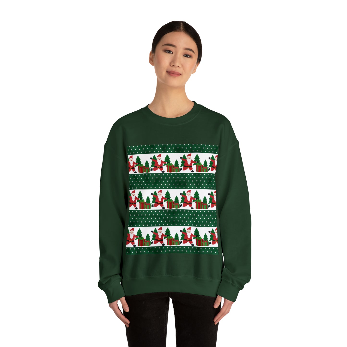 Unisex Heavy Blend™ Crewneck Christmas Ugly Sweatshirt21