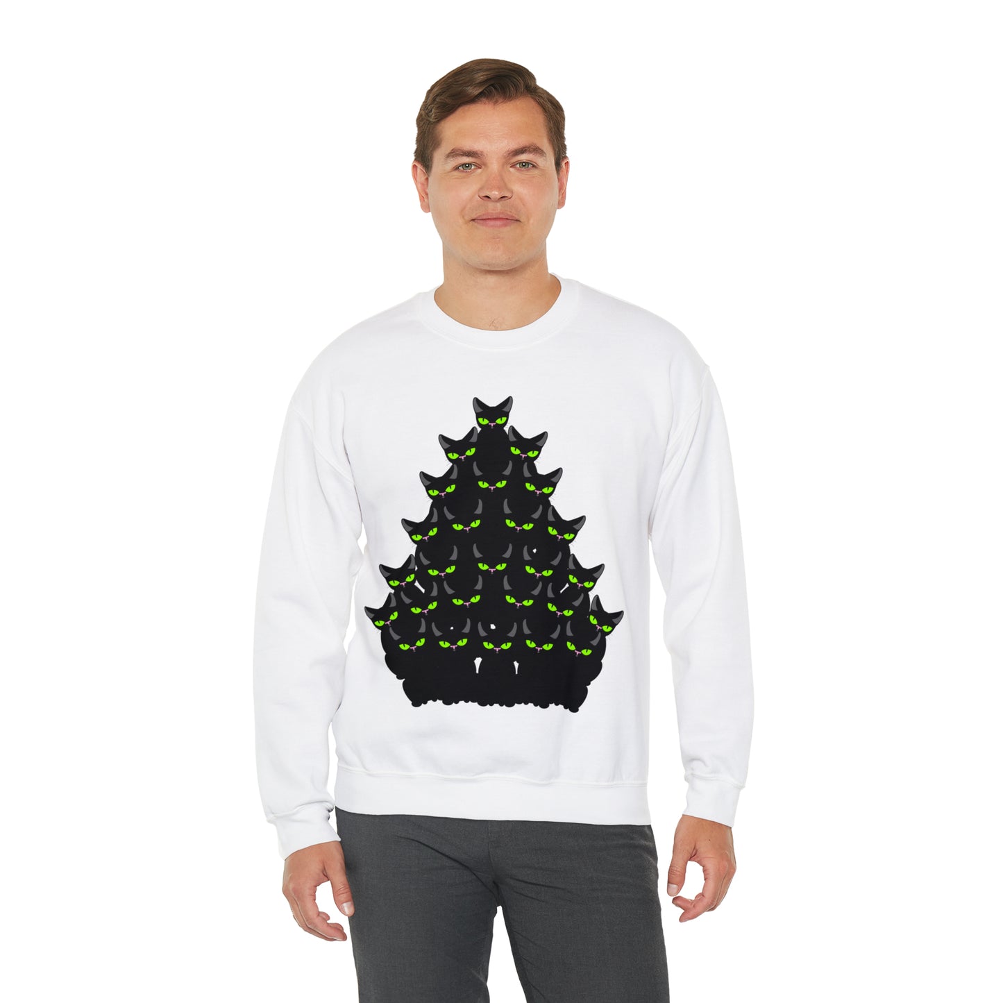 Unisex Heavy Blend™ Crewneck Christmas Ugly Sweatshirt13