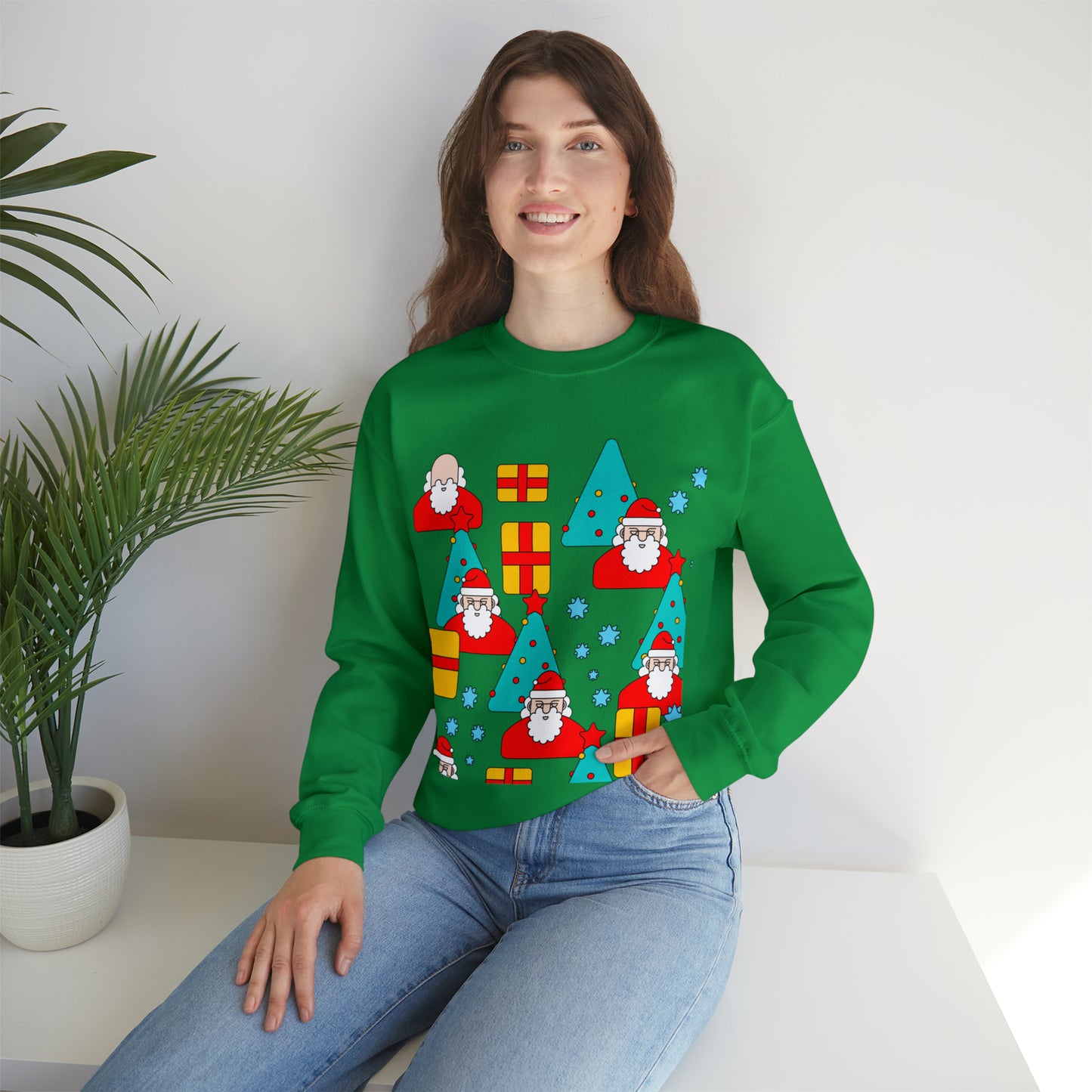 Unisex Heavy Blend™ Crewneck Christmas Ugly Sweatshirt20